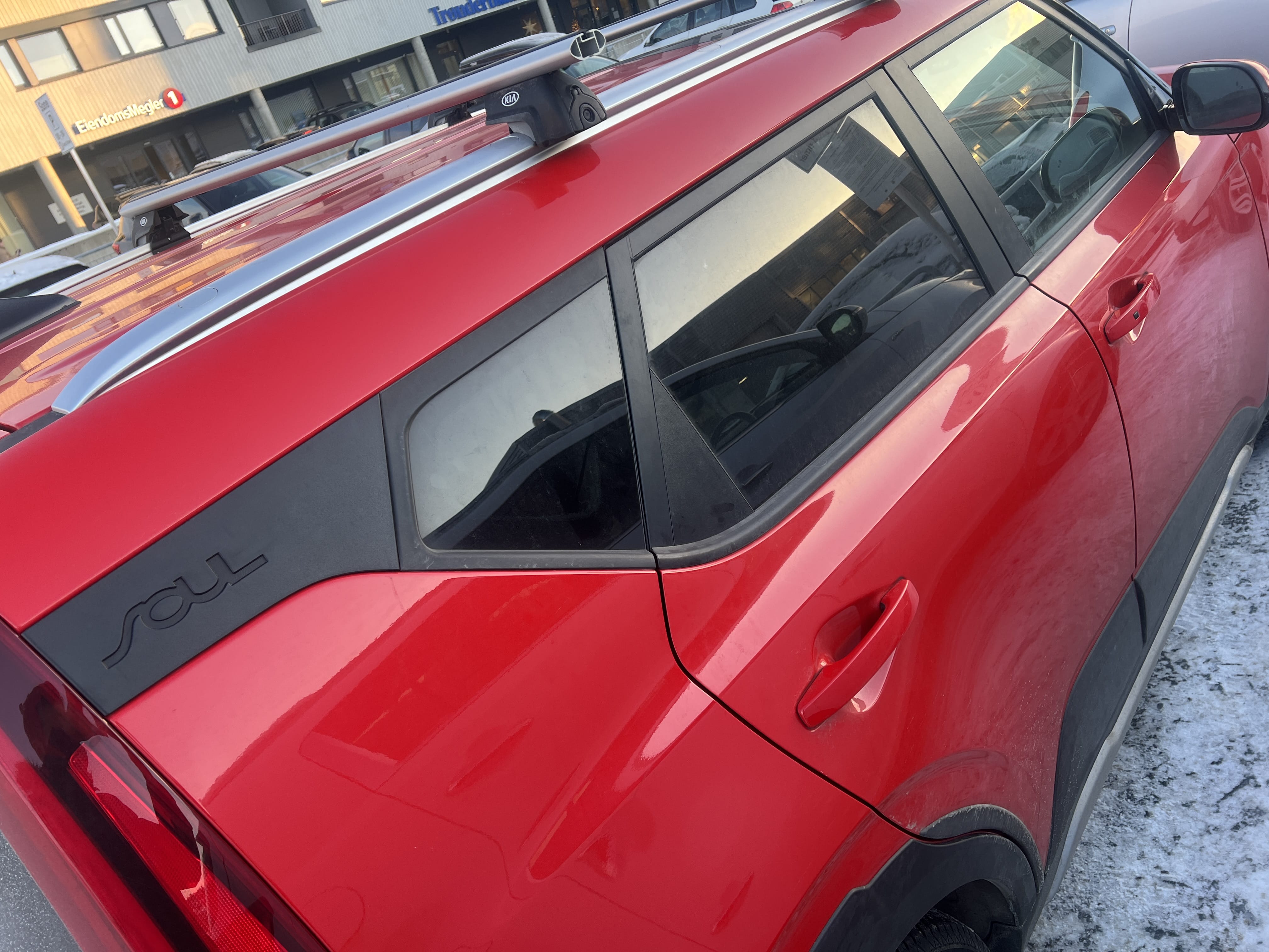 Kia E-Soul with Baby seat