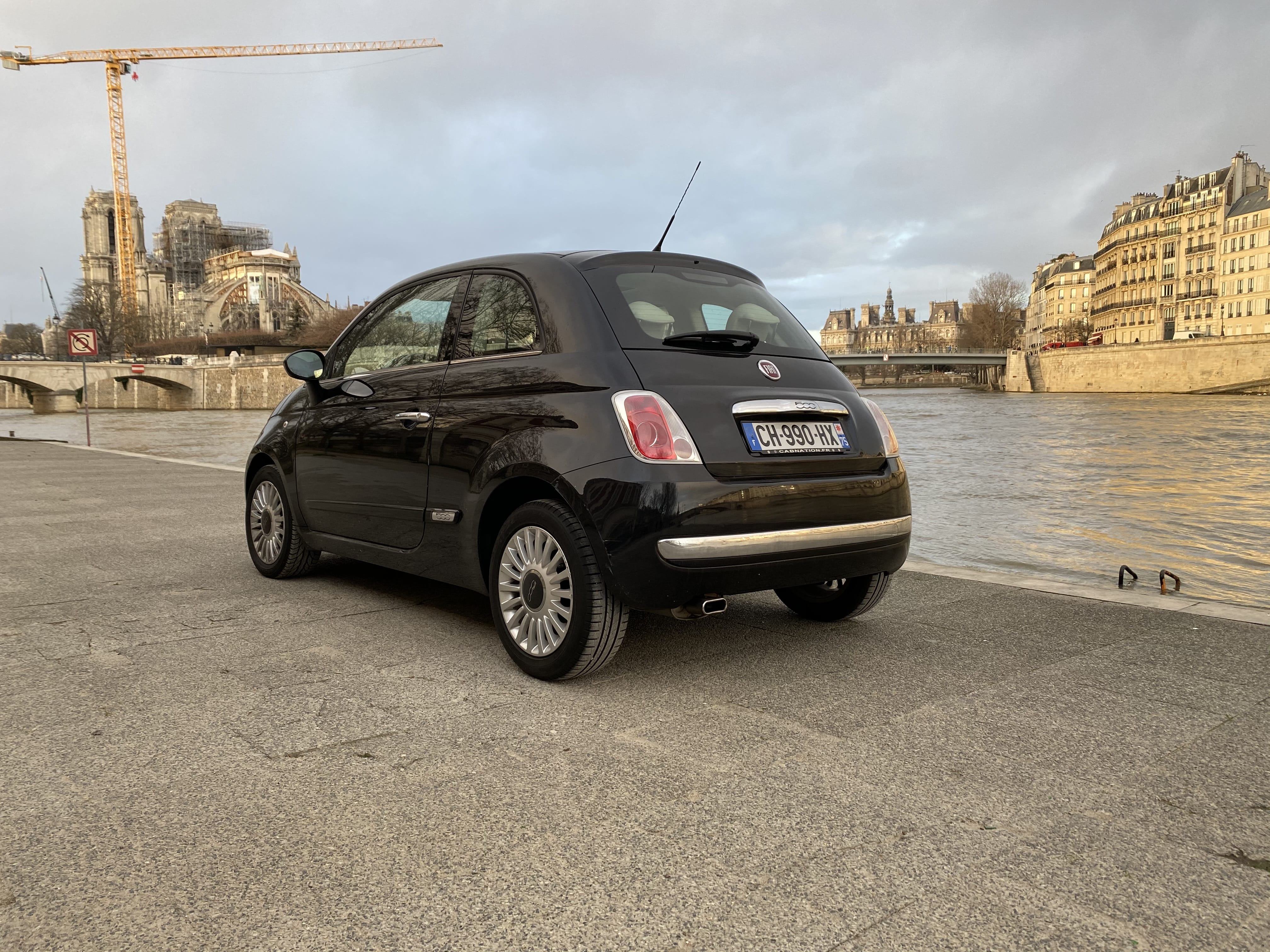 Fiat 500 Pont de sevré / Billancourt Métro 9 / Bluetooth avec Régulateur de vitesse