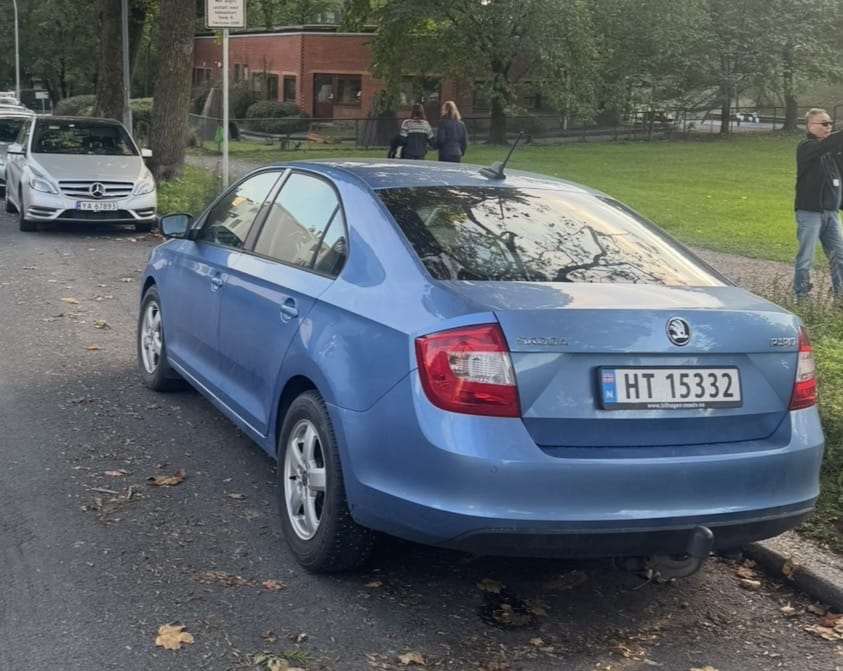 Skoda Rapid med Babysete