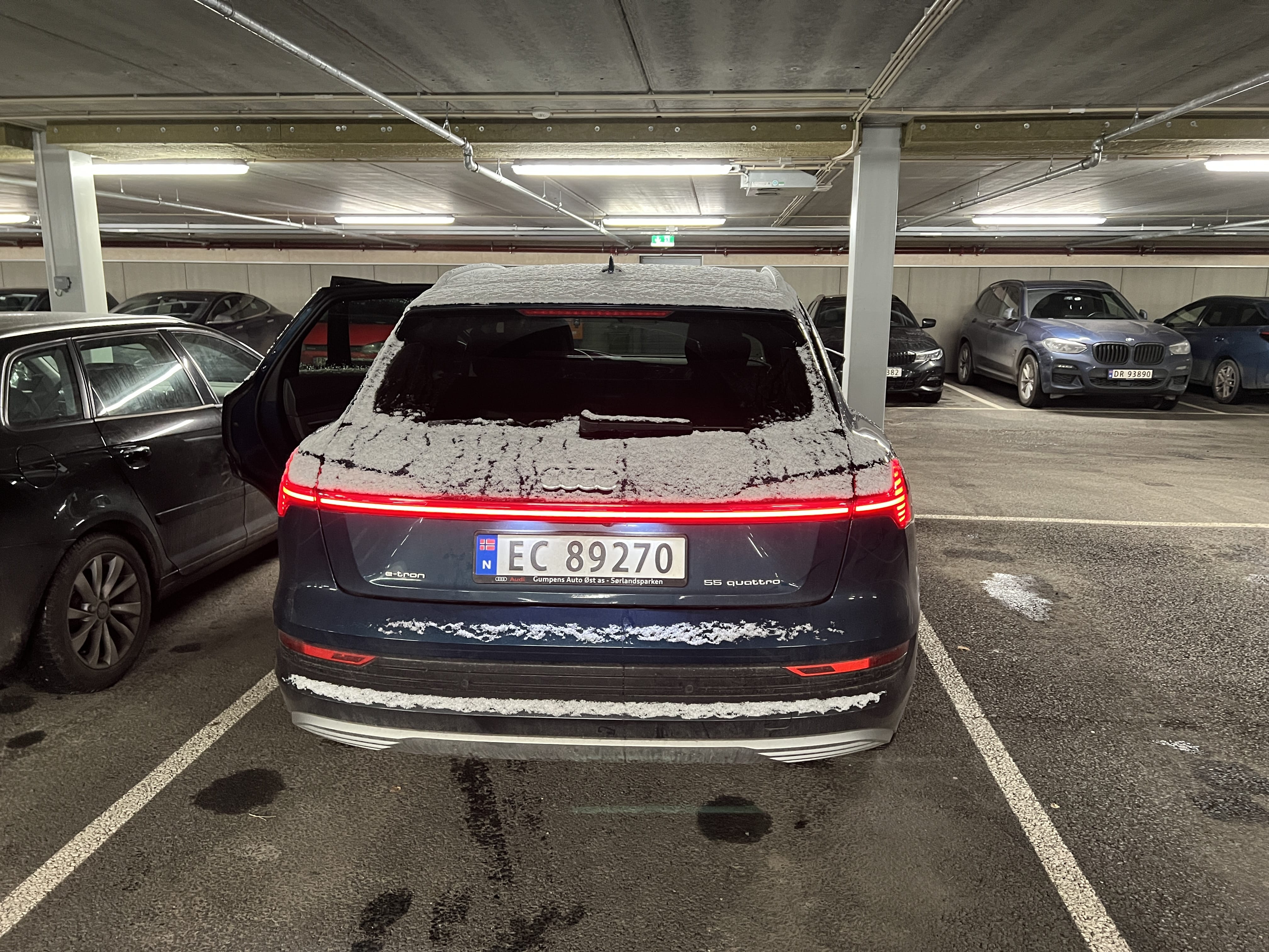 Audi e-tron 55 with GPS