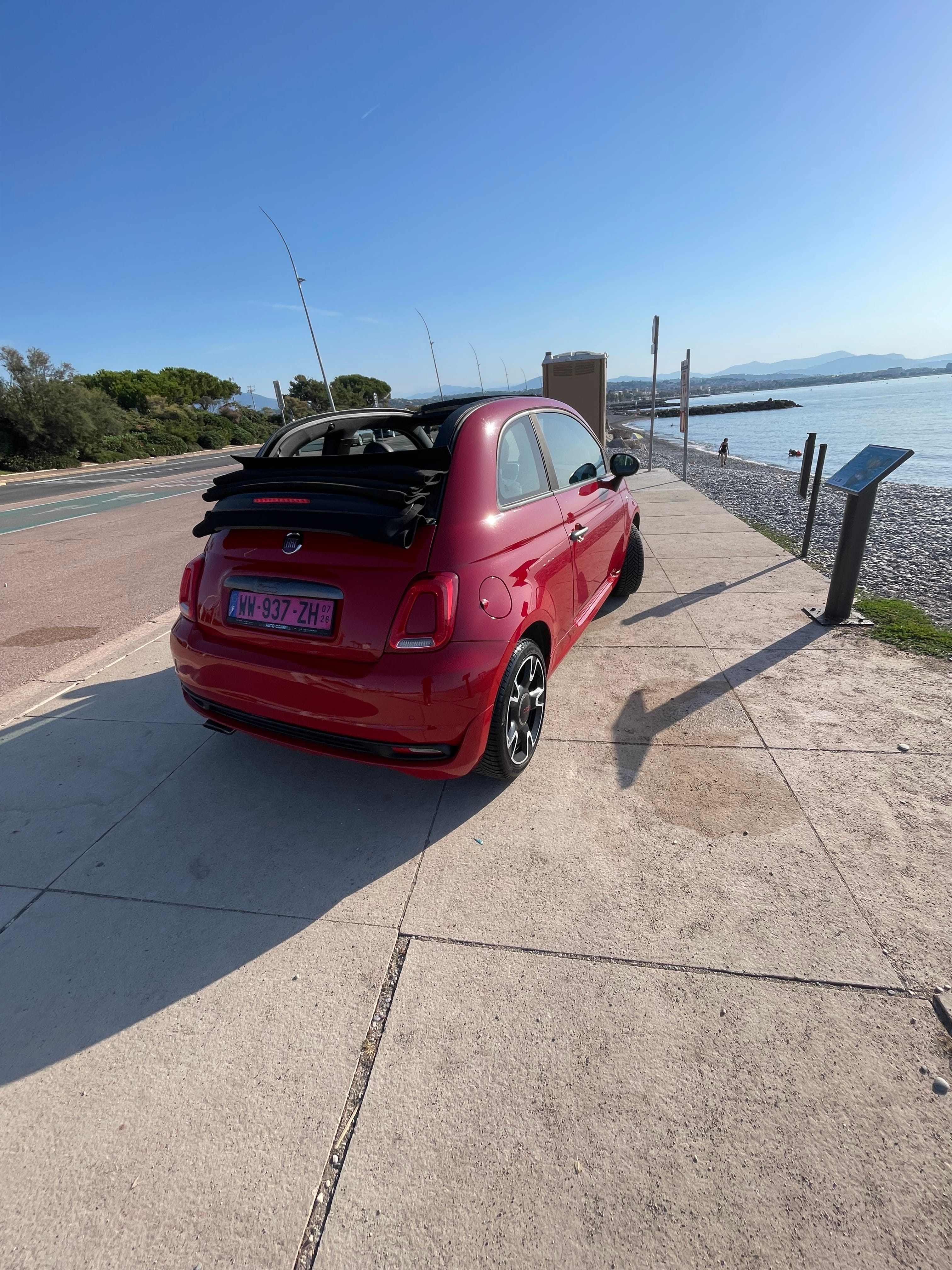 Fiat 500 C 1.2 avec Régulateur de vitesse