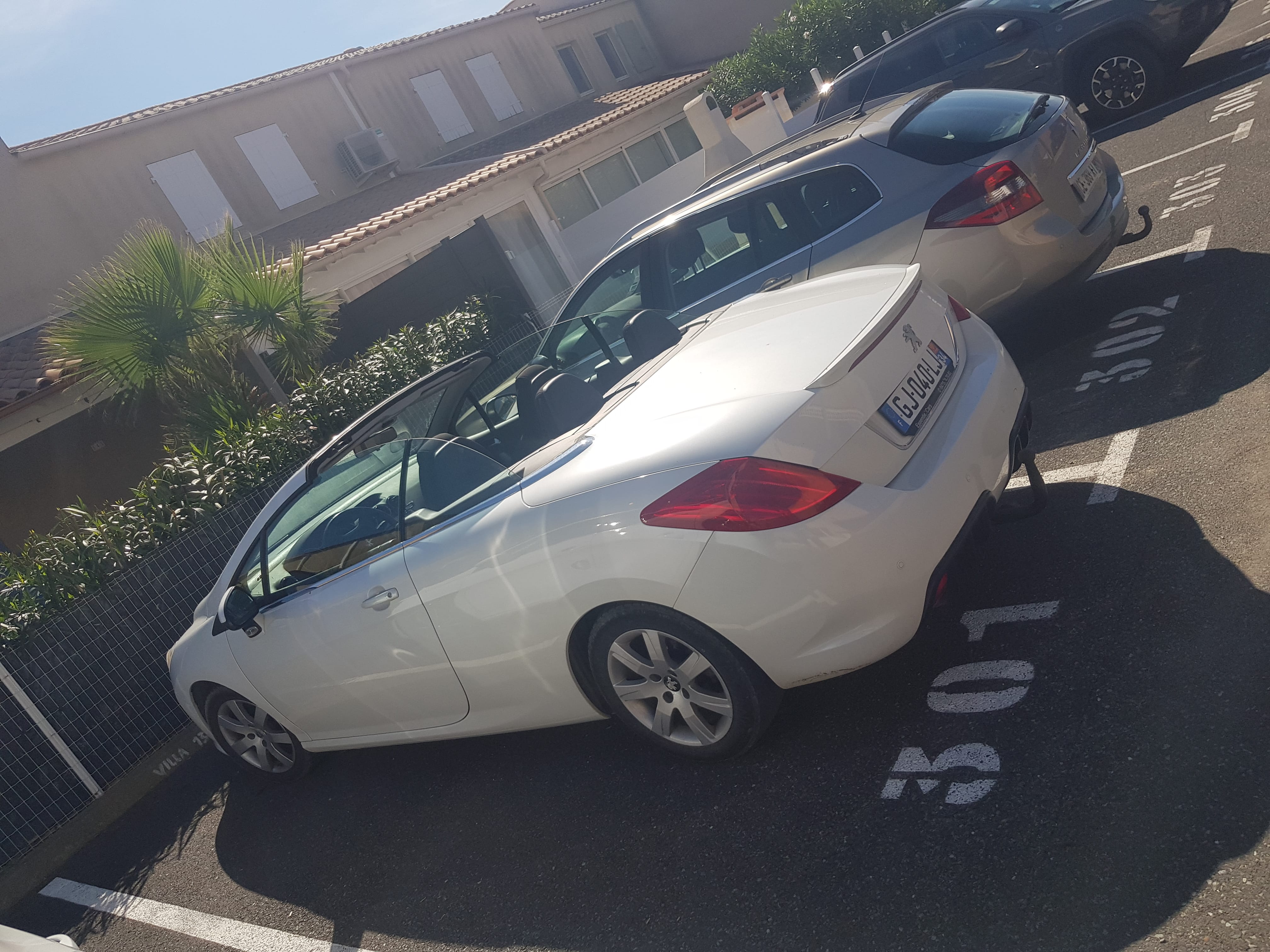 Peugeot 308 CC avec Porte-vélos