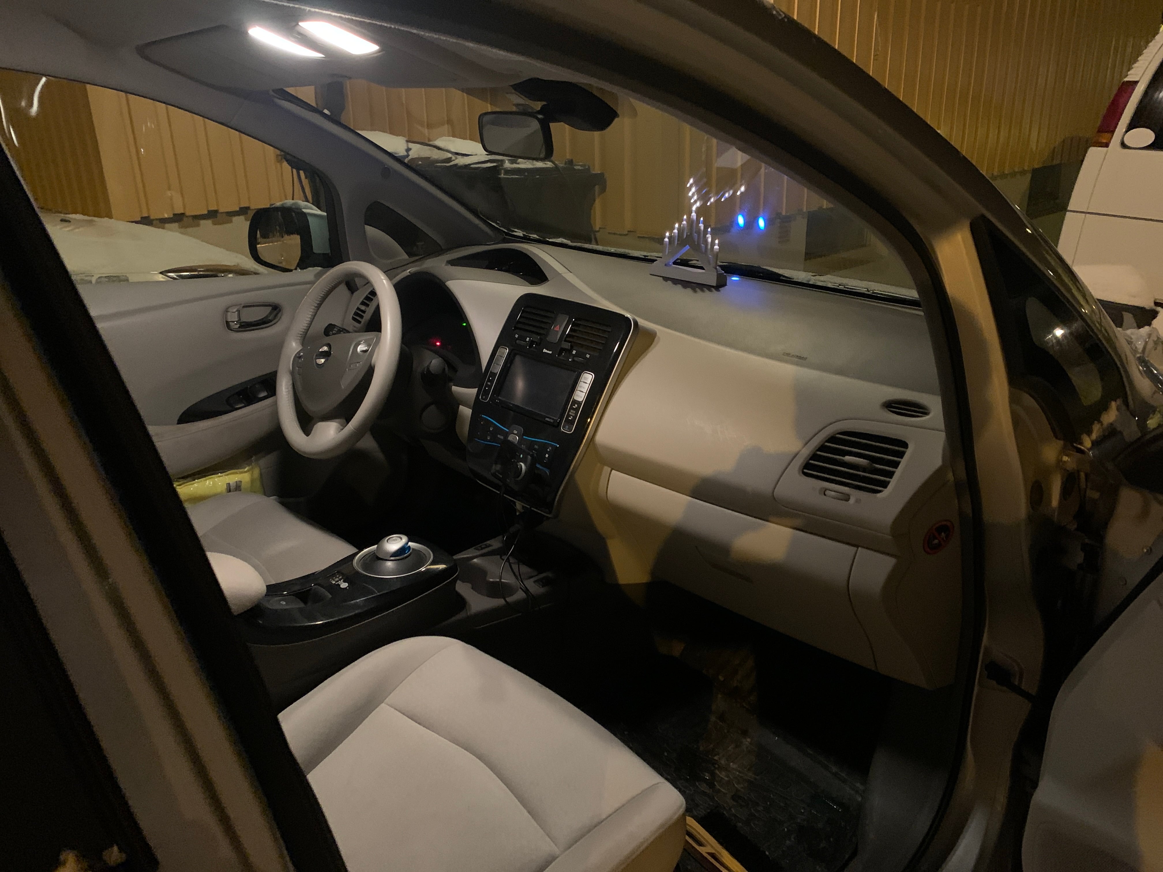 Nissan Leaf med GPS