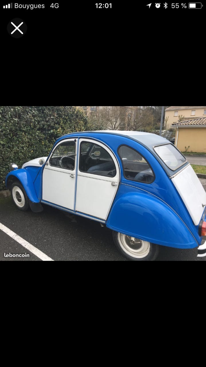 Citroen 2CV 602 cm2, 1980, Essence 98