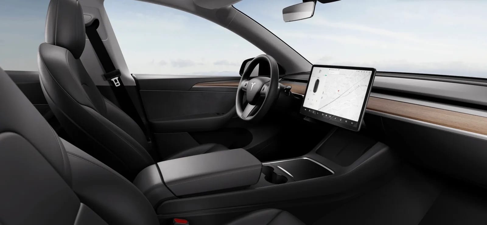 Tesla Model Y with GPS
