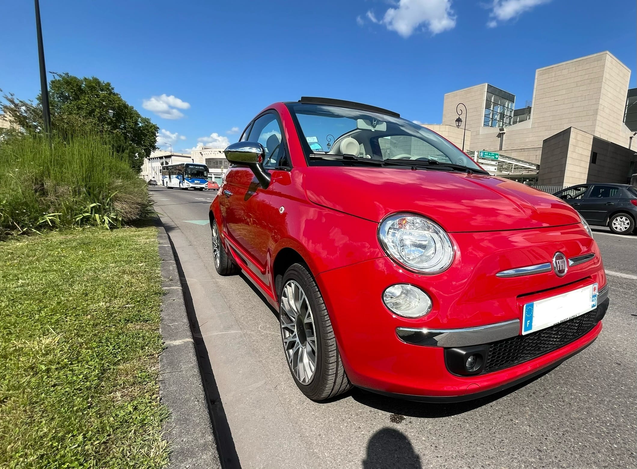 Fiat 500 C avec GPS
