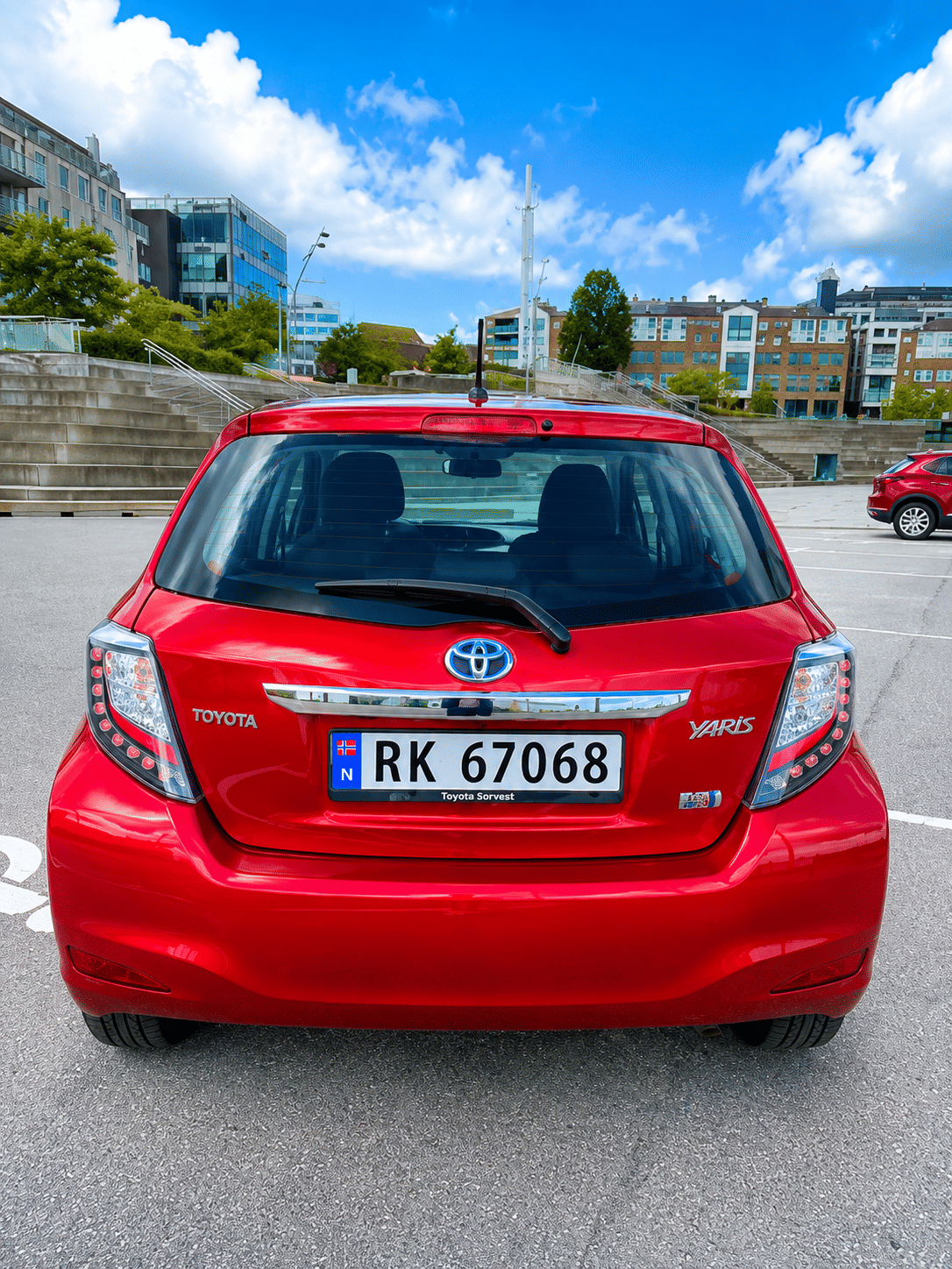Toyota Yaris med Ryggekamera