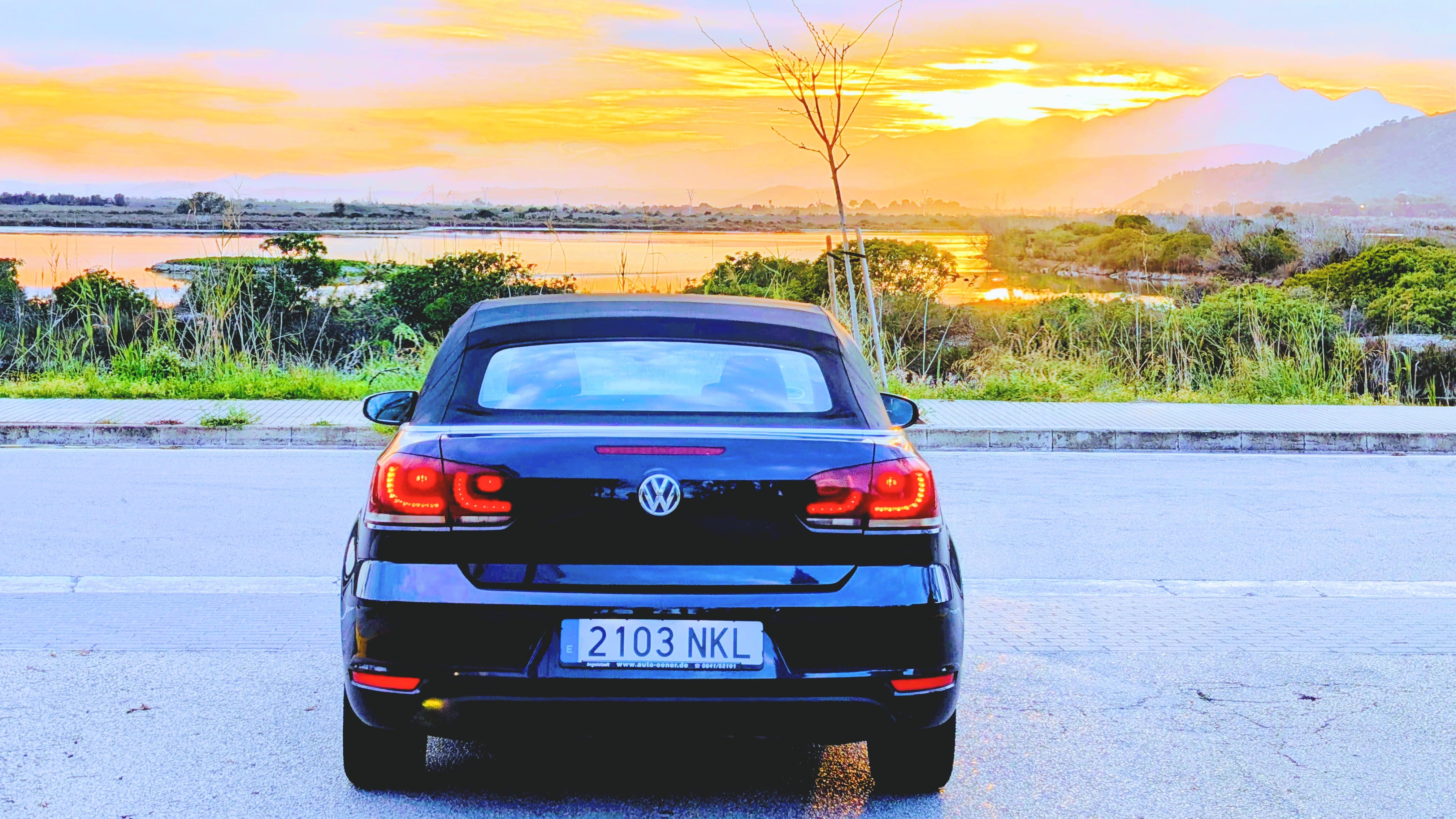 Volkswagen Golf Cabriolet con Silla infantil