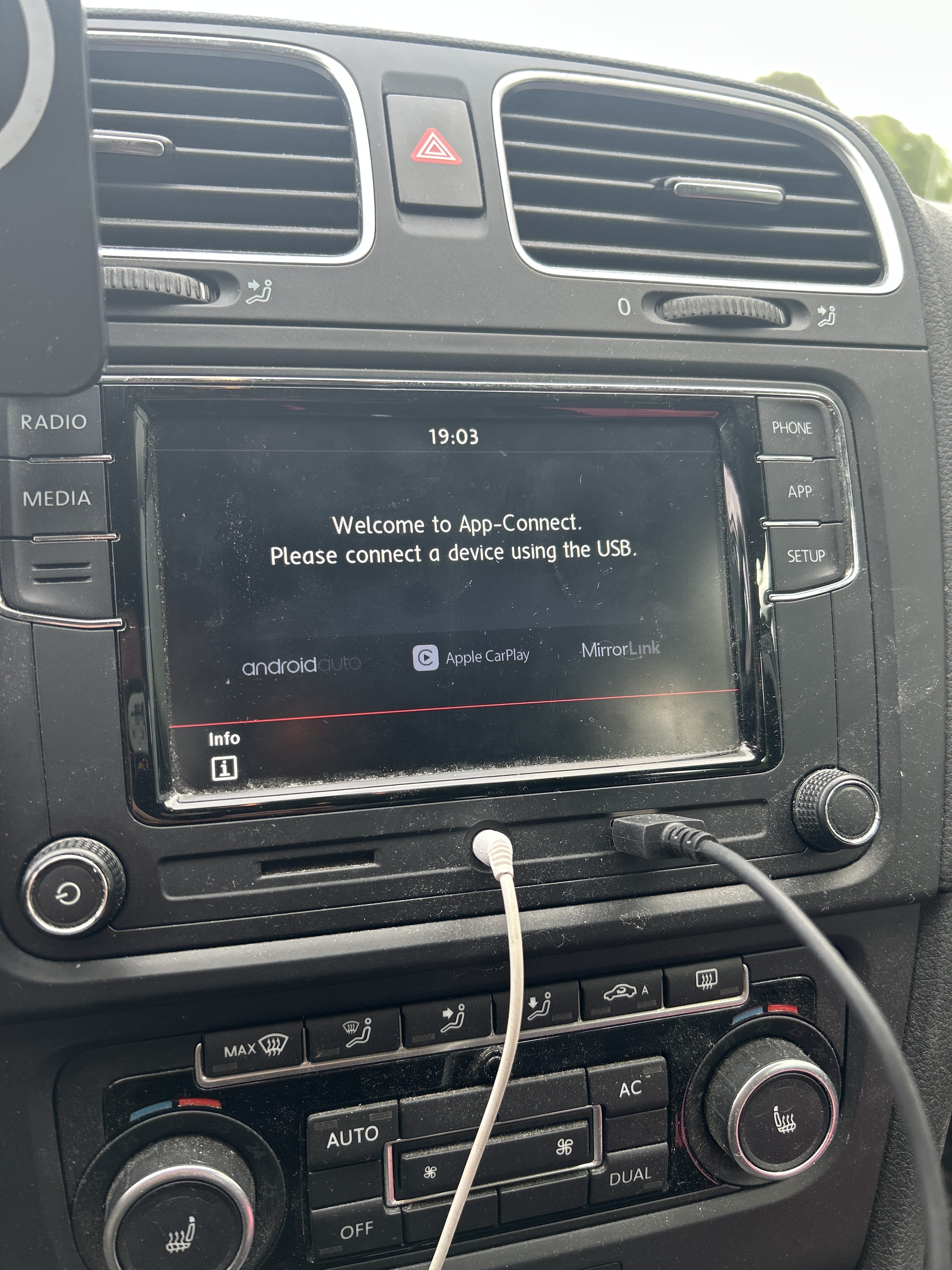 Volkswagen Golf med Babysete