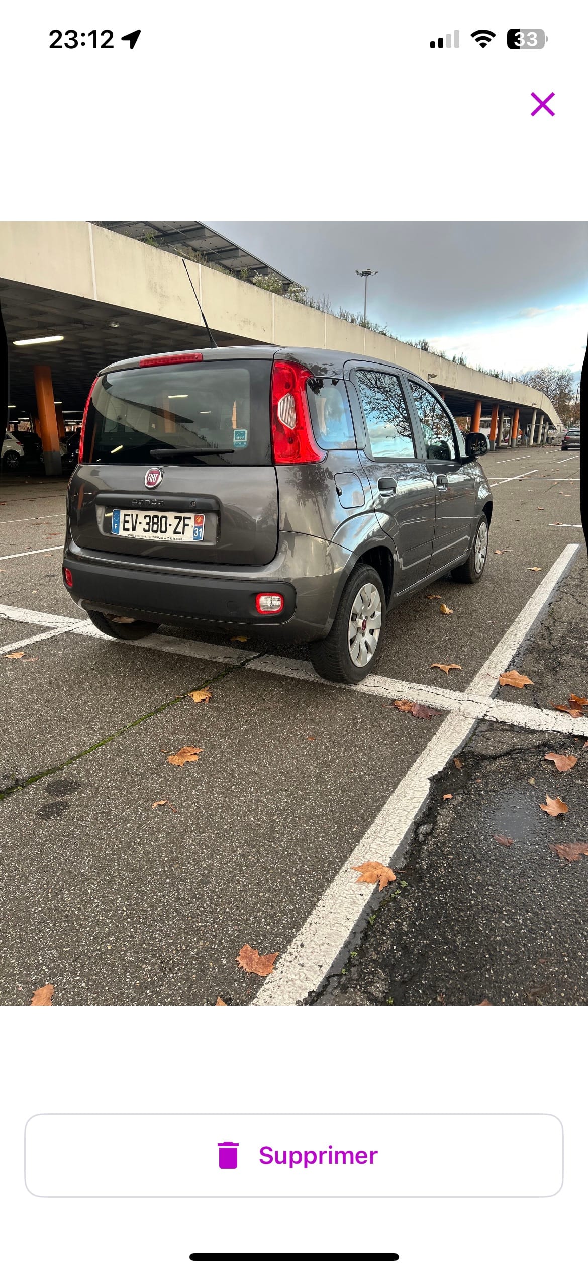 Fiat Panda avec Audio Bluetooth
