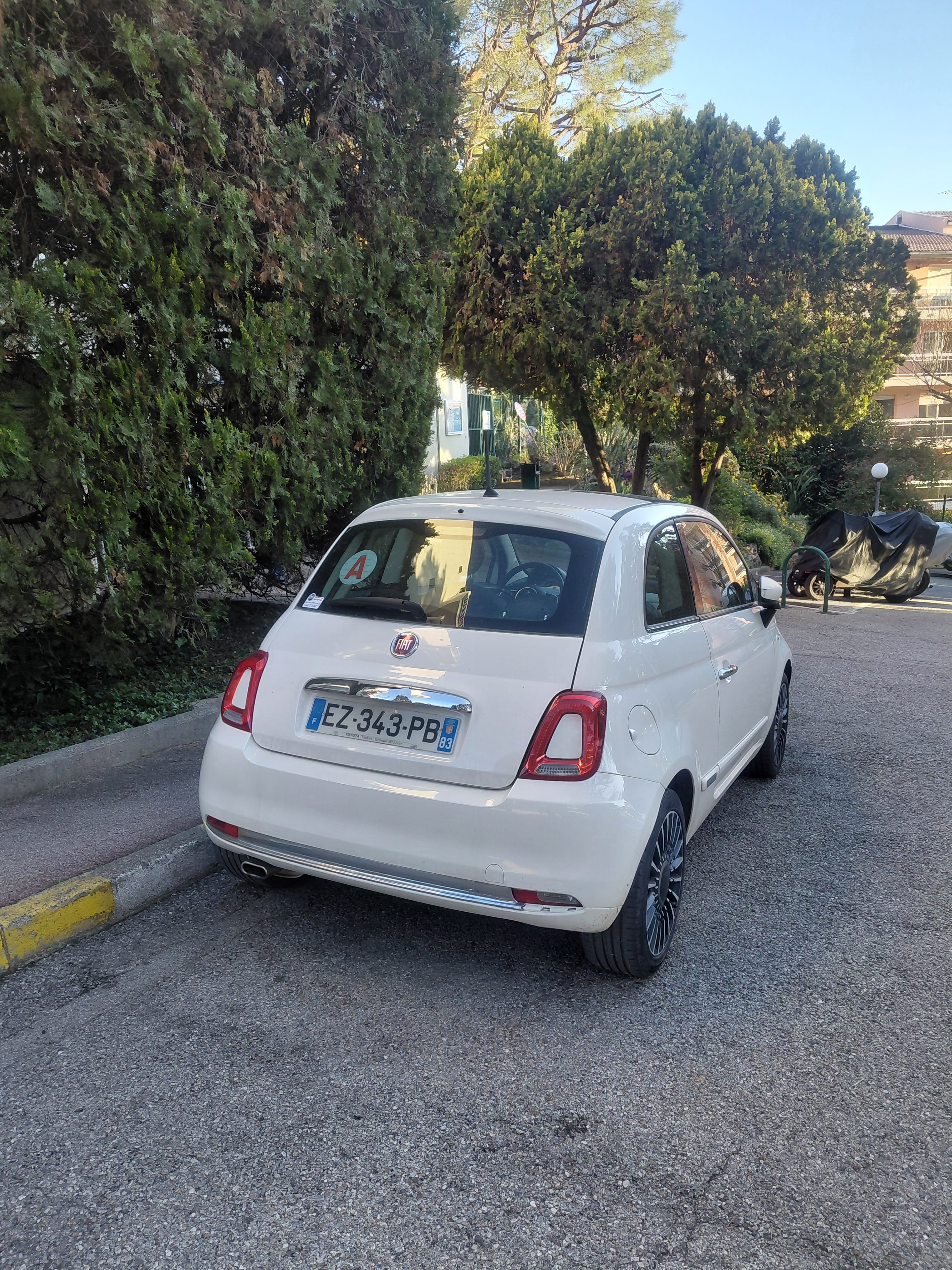 Fiat 500 avec Siège bébé