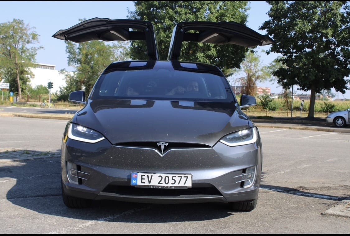 Tesla Model X with Baby seat