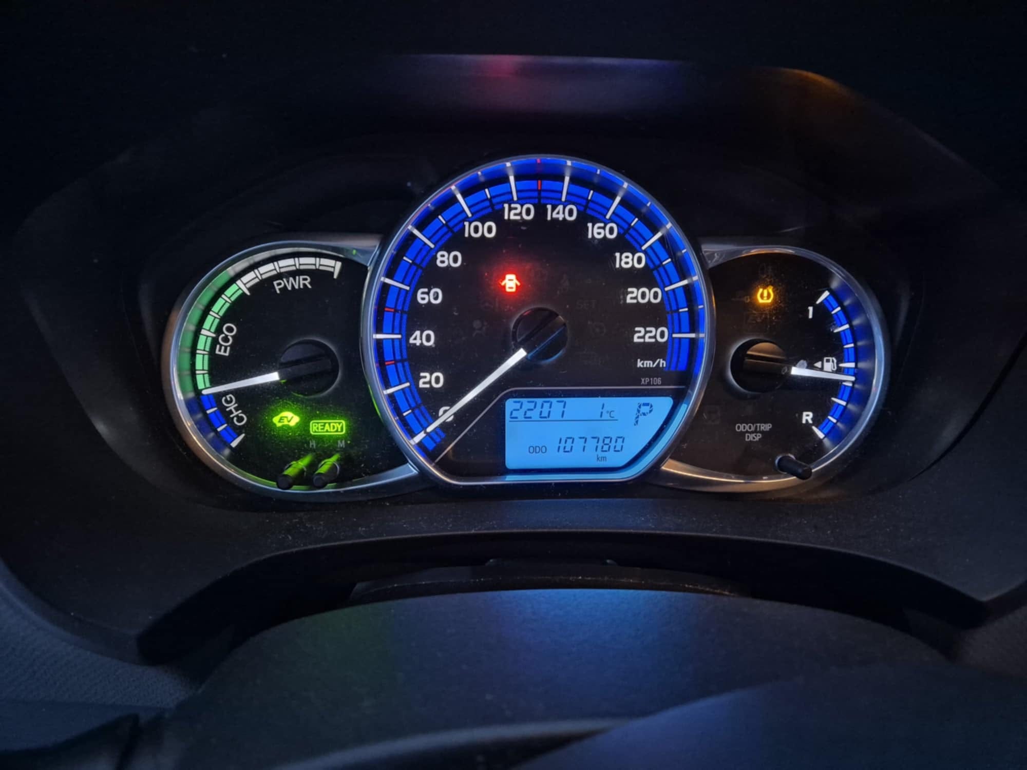 Toyota Yaris Hybrid mit Winterreifen