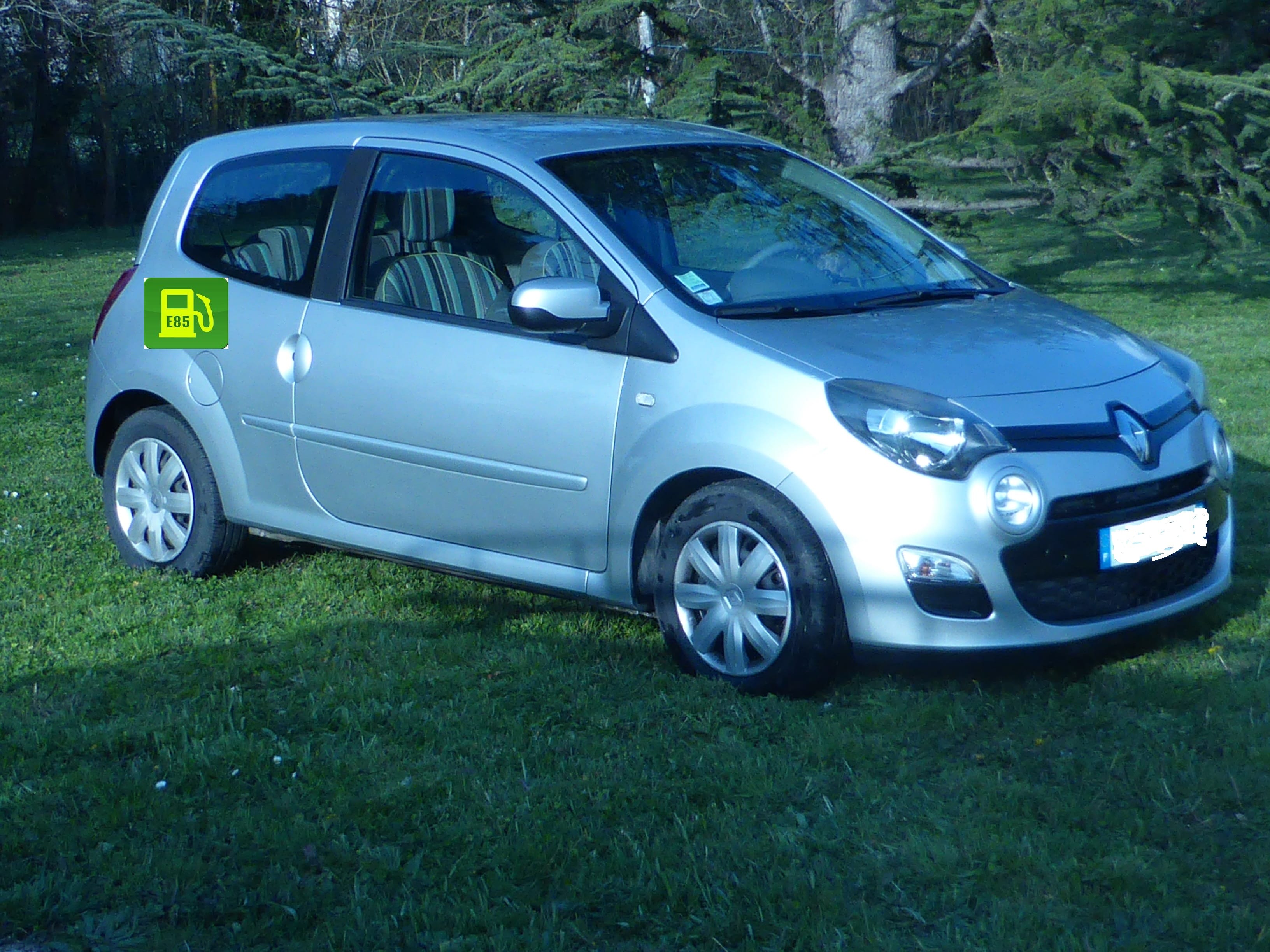 Renault Twingo E85 GRISE CLAIRE 1.2 16V 75Cv Expression, 2013, Essence 98