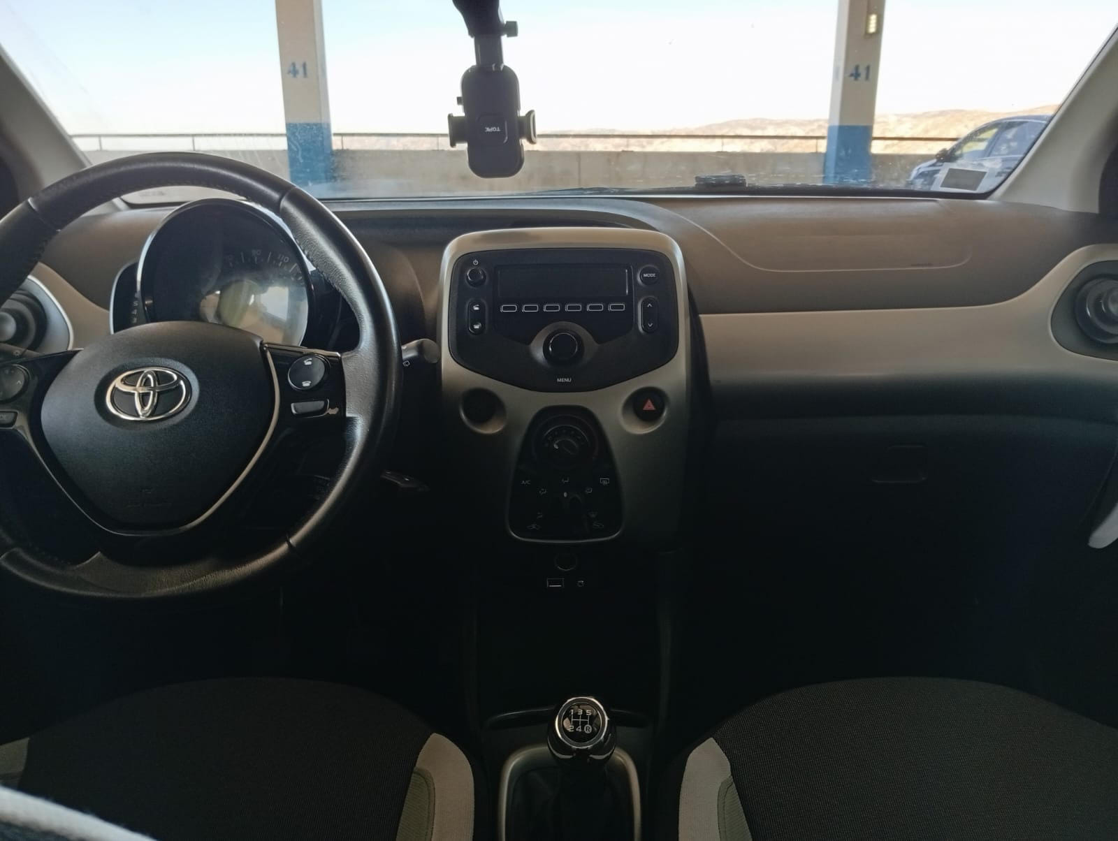 Toyota Aygo II avec Siège bébé