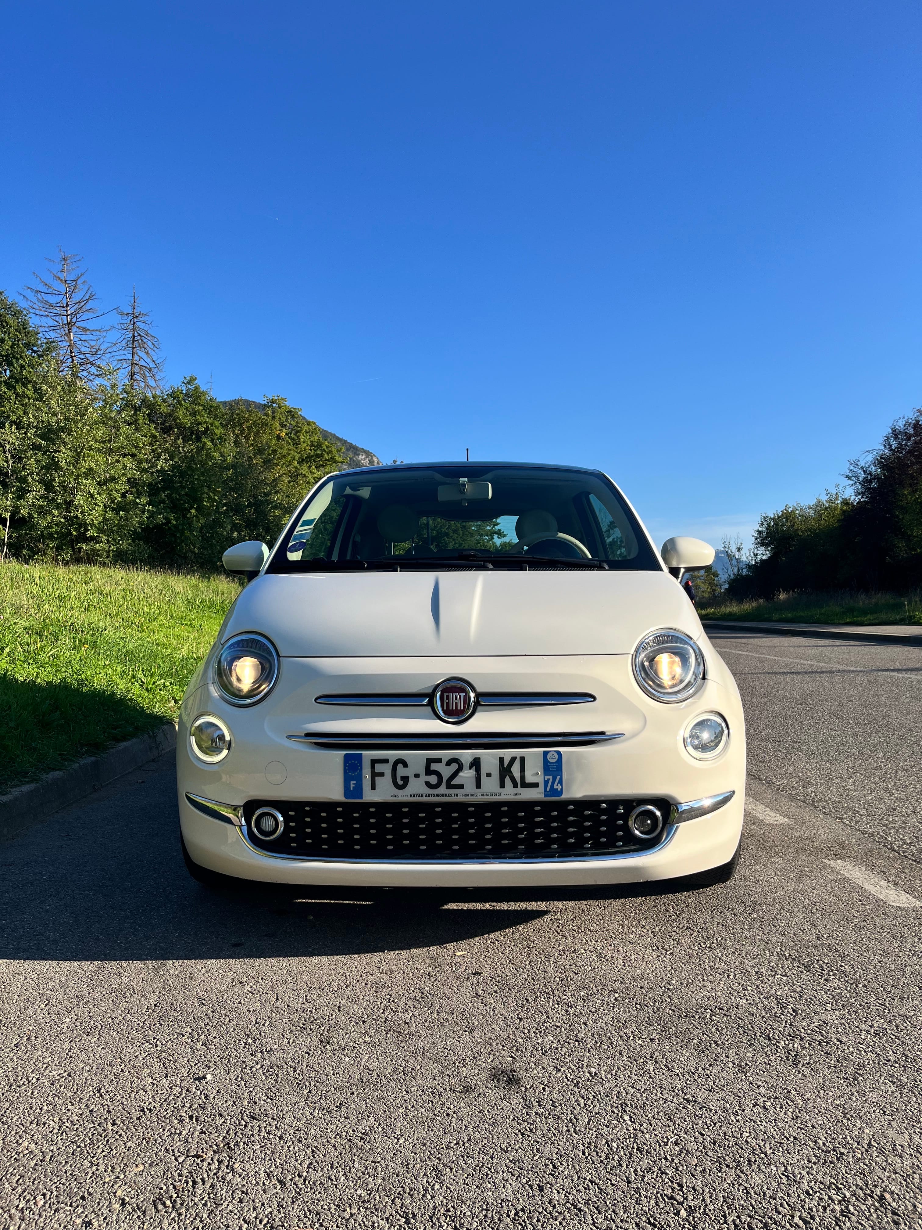 Fiat 500 Citadine compacte, idéale ville & court trajet avec Chaines