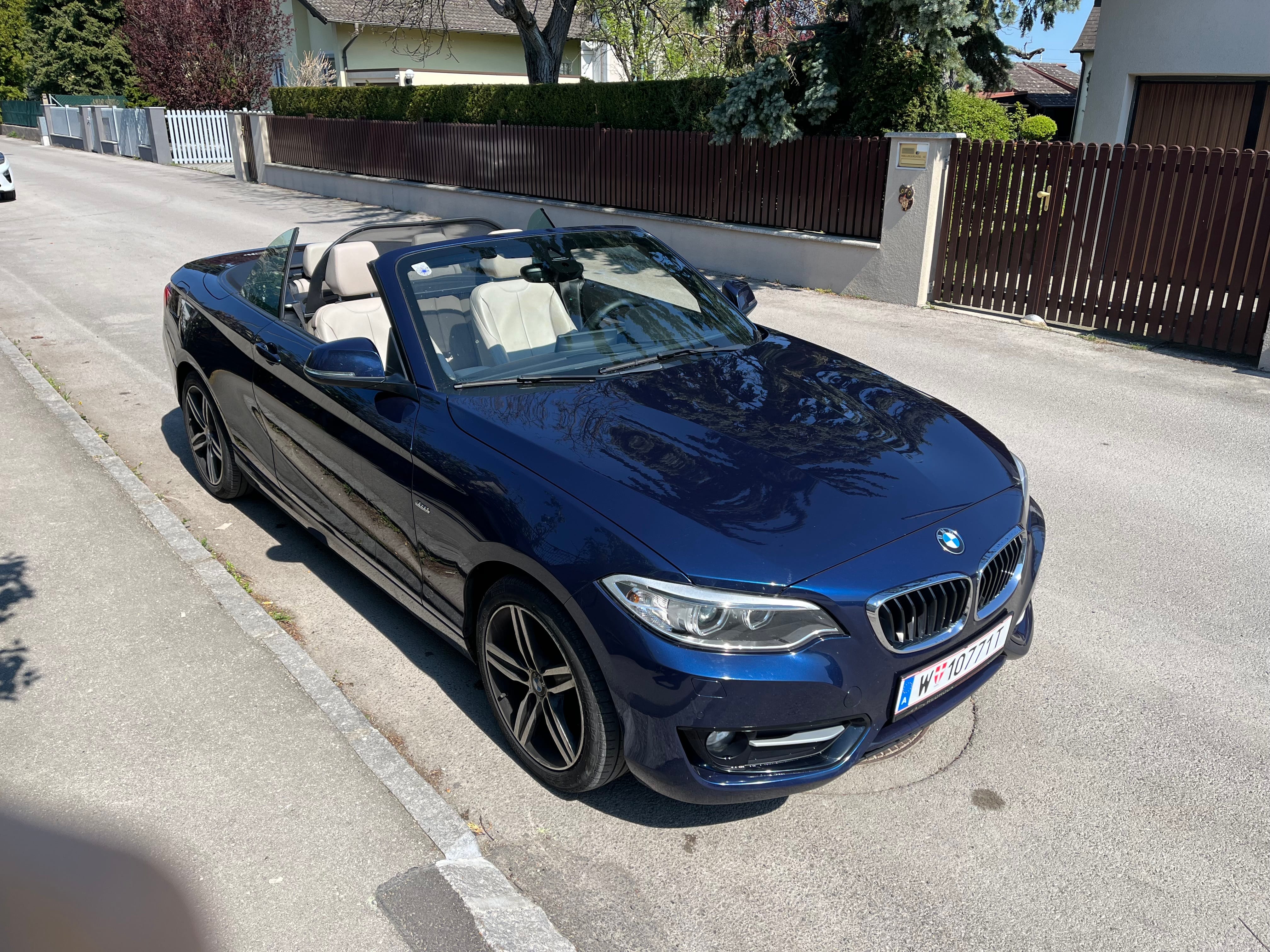 BMW 2er Cabrio, 2016, Diesel, automatique