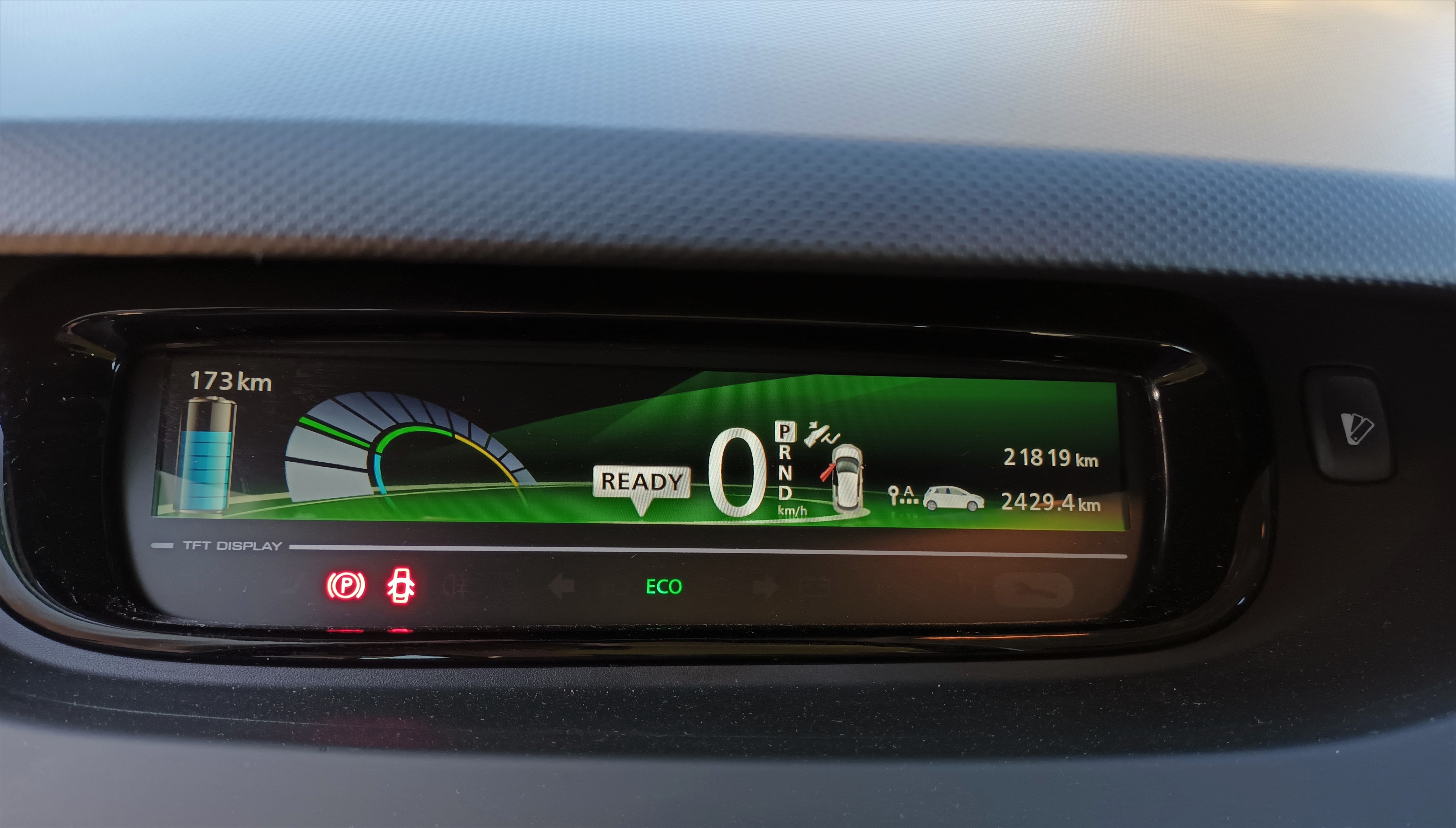 Renault ZOE mit Kindersitz