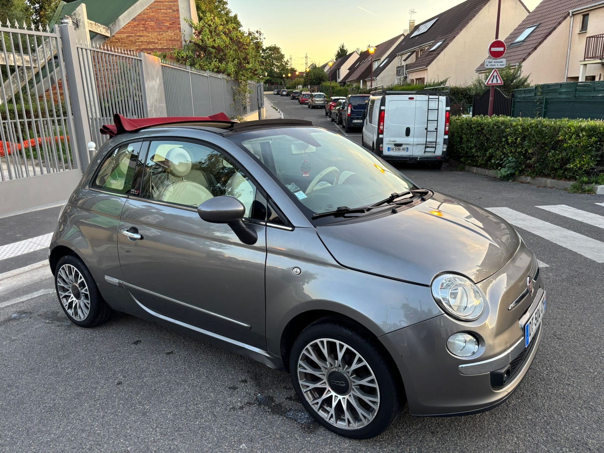 Fiat 500 C avec GPS