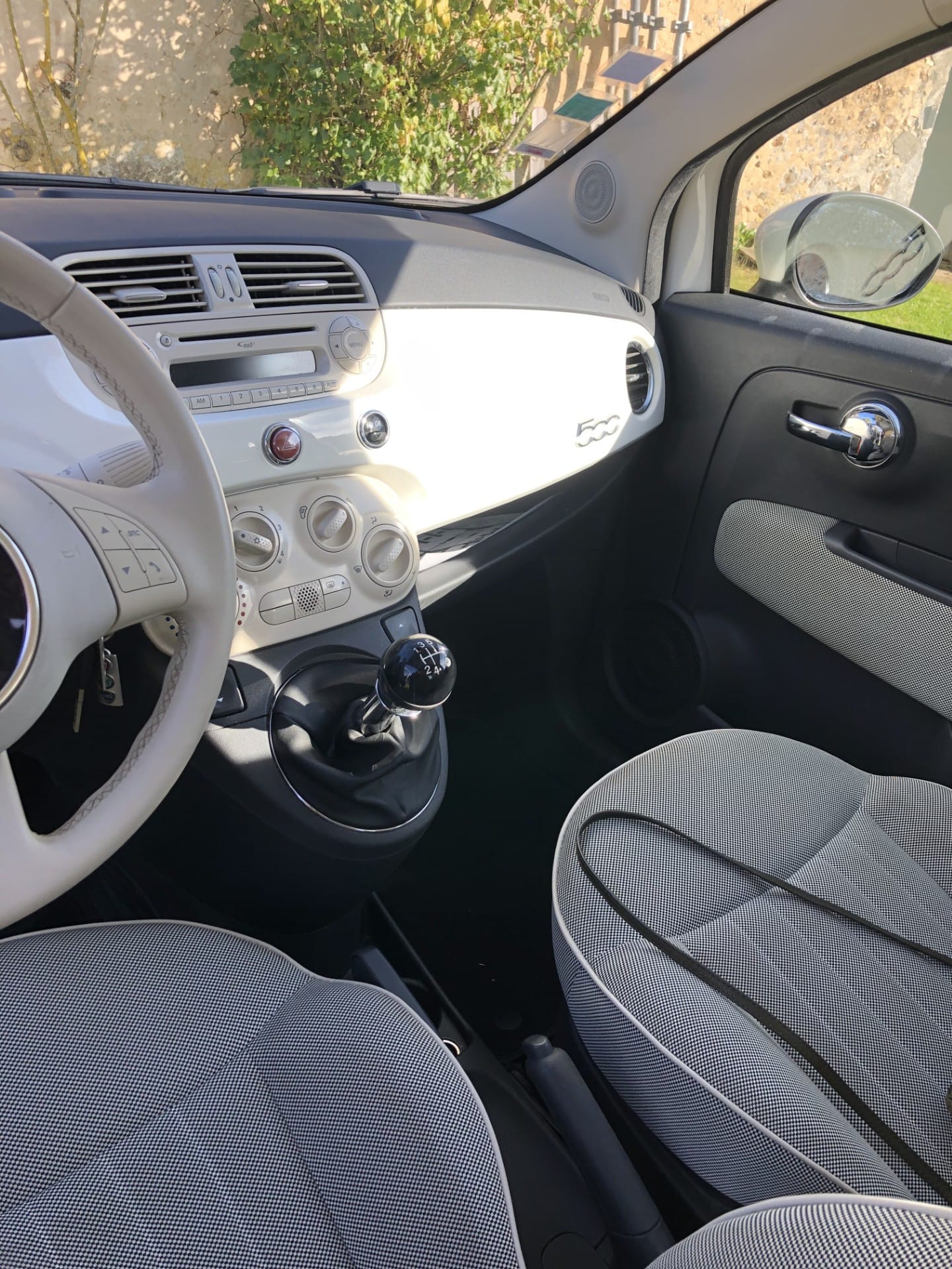 Fiat 500 avec Siège bébé