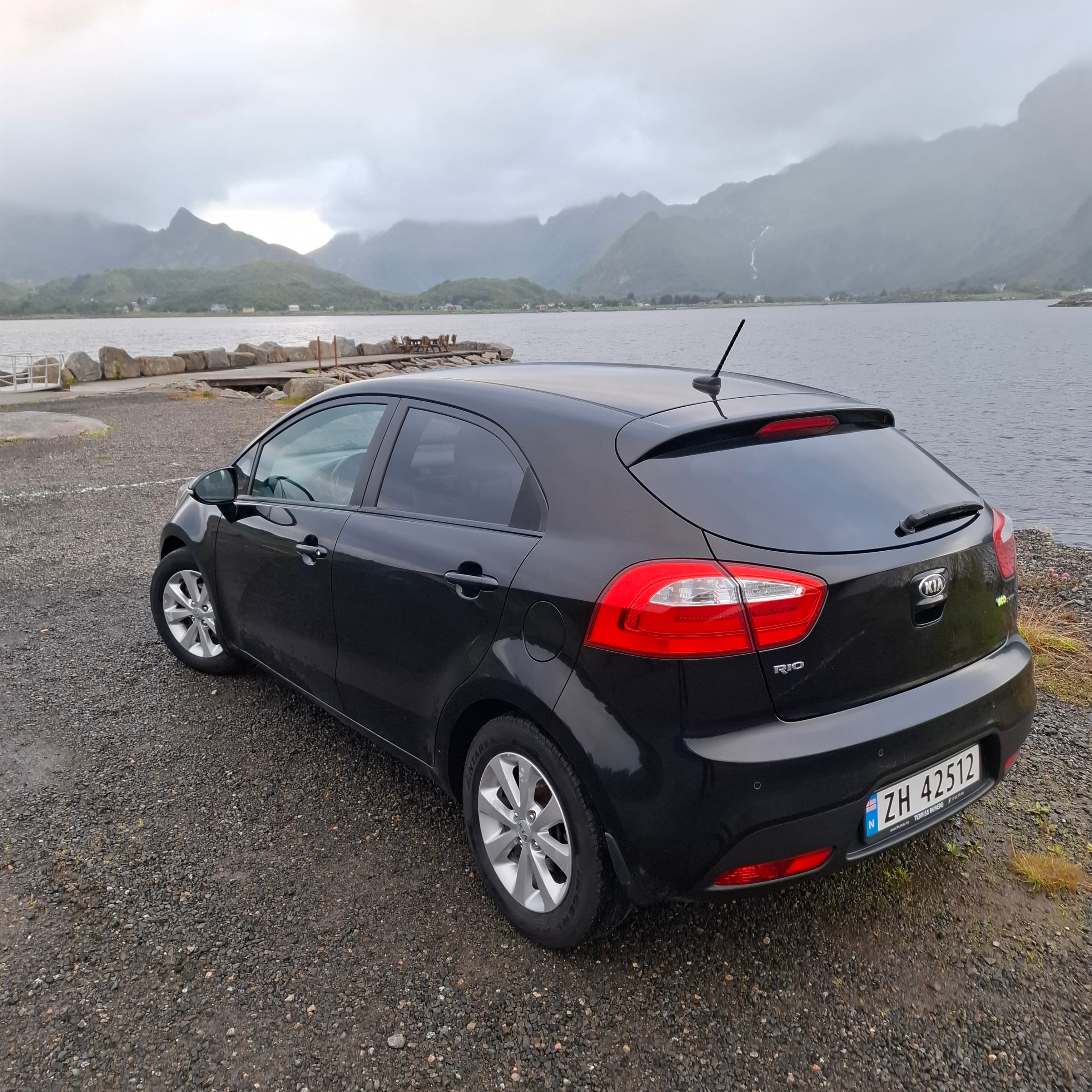 Kia Rio med Ryggekamera