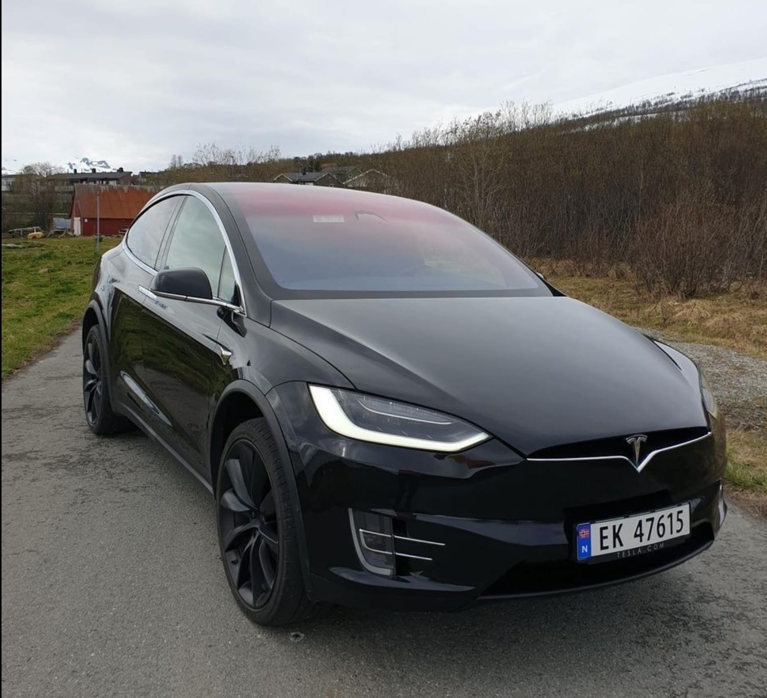 Tesla Model X 90D med Lydinngang