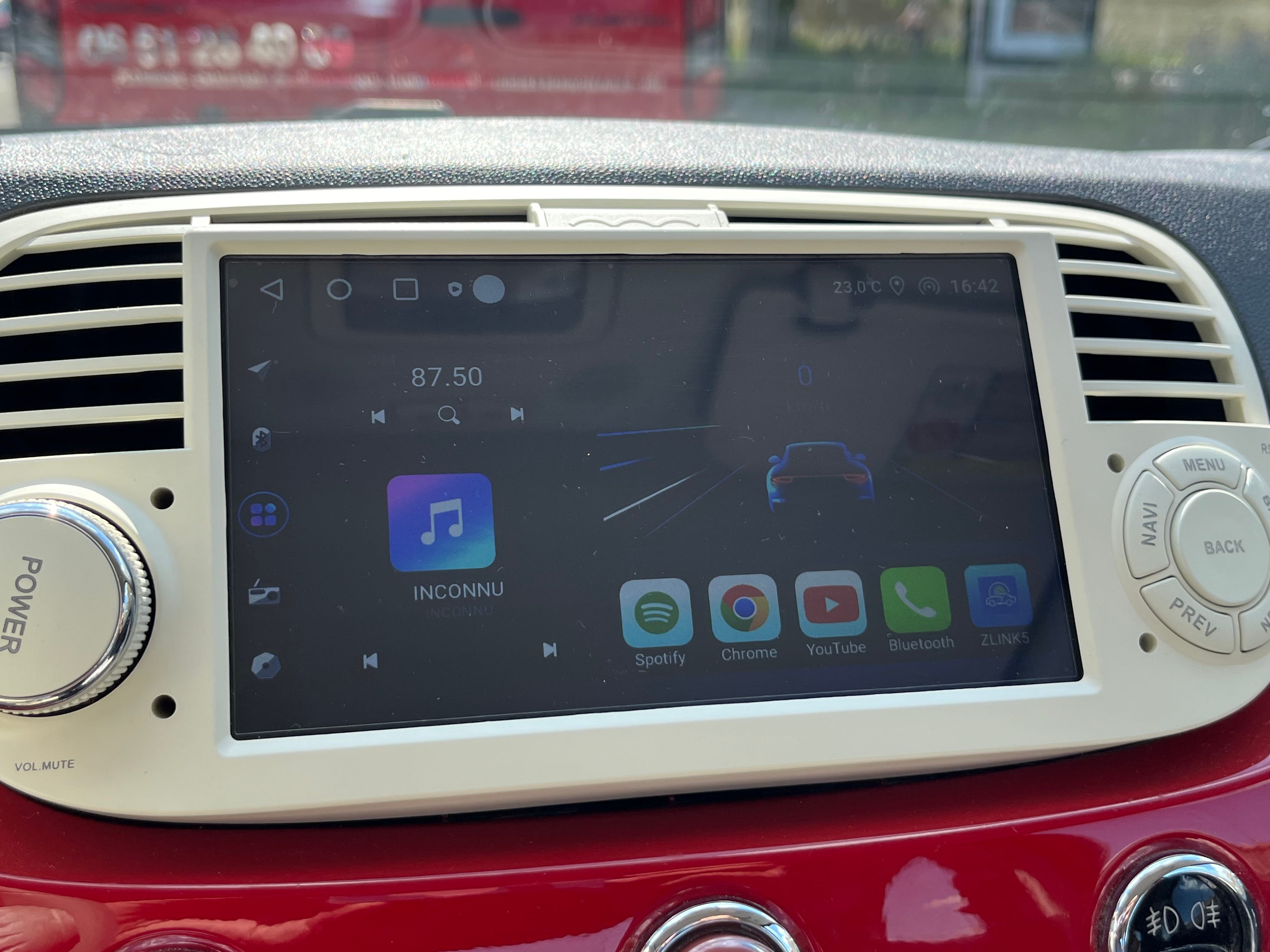 Fiat 500 C avec Entrée audio / iPod