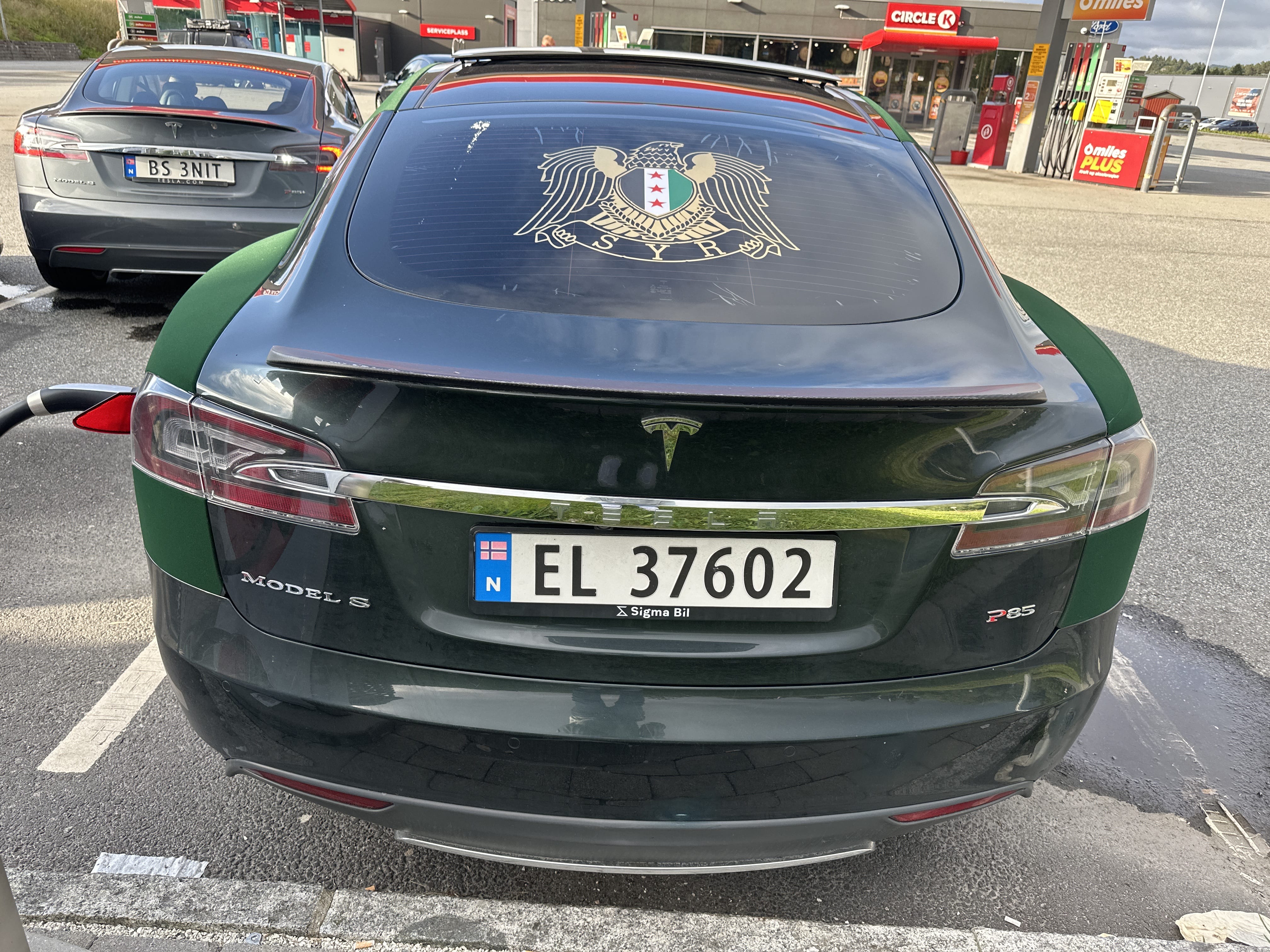 Tesla Model S med Cruisekontroll