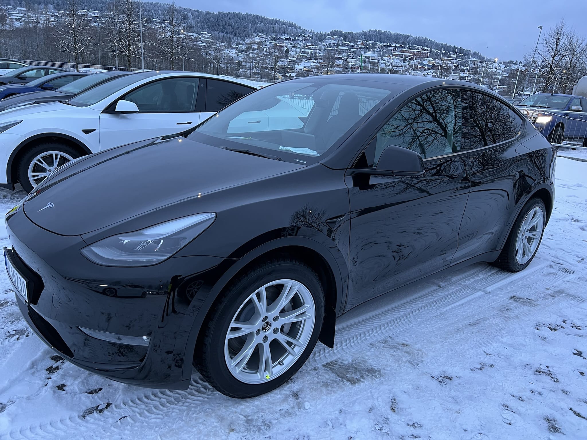 Tesla Model Y med Aircondition