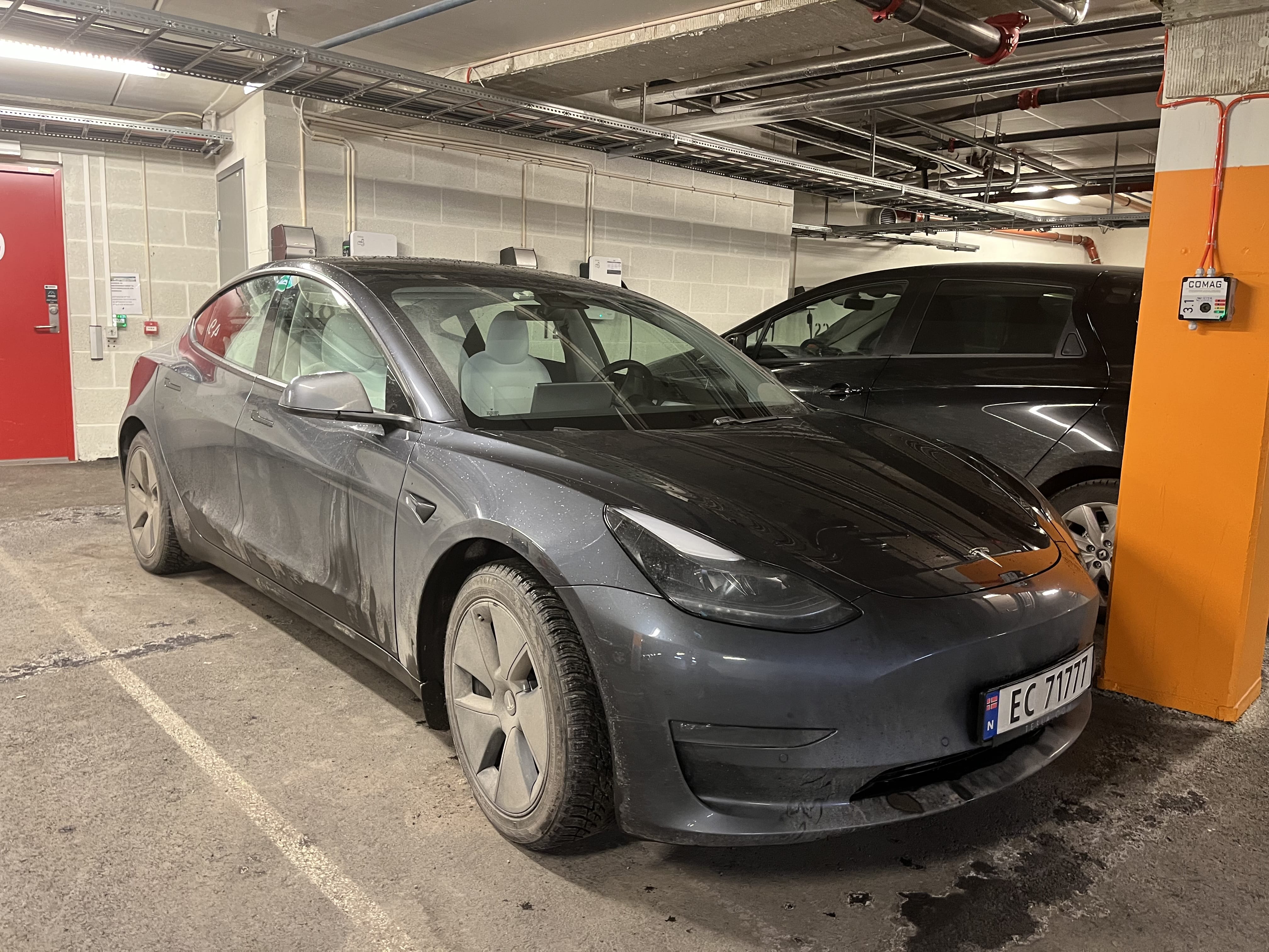 Tesla Model 3 med Aircondition