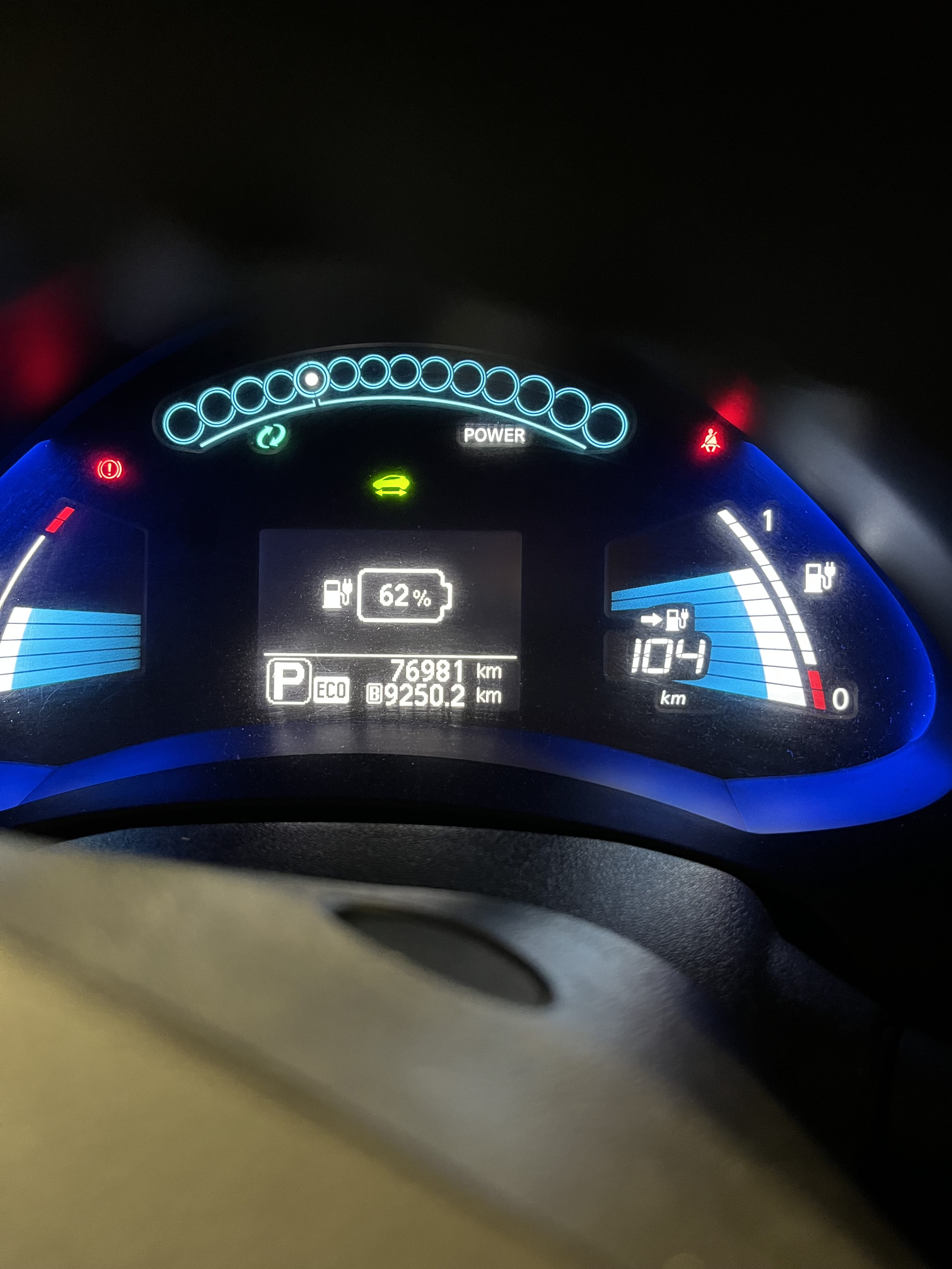 Nissan Leaf med GPS