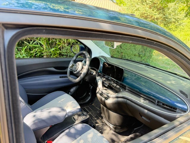 Fiat 500e avec GPS