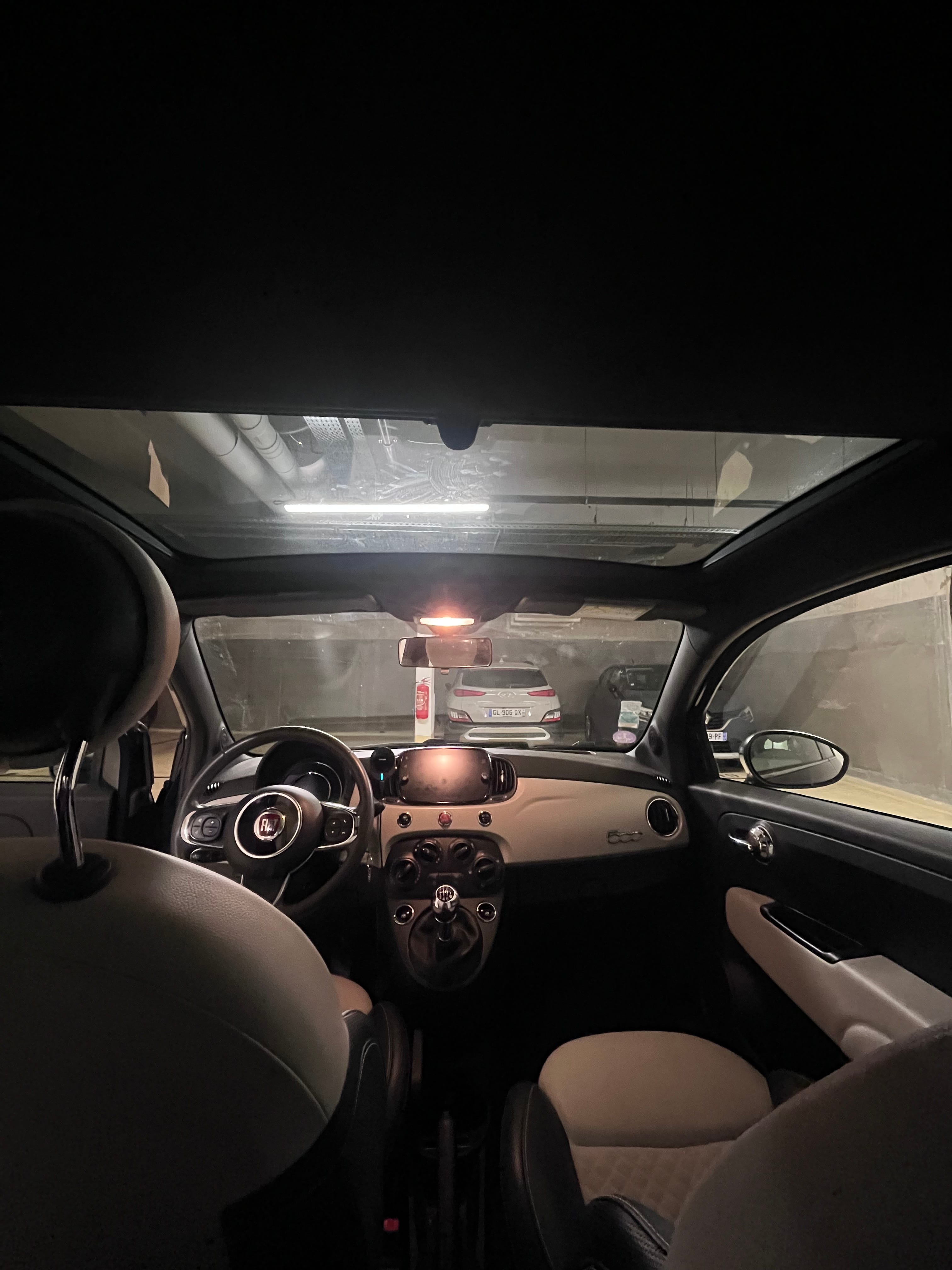 Fiat 500 avec GPS