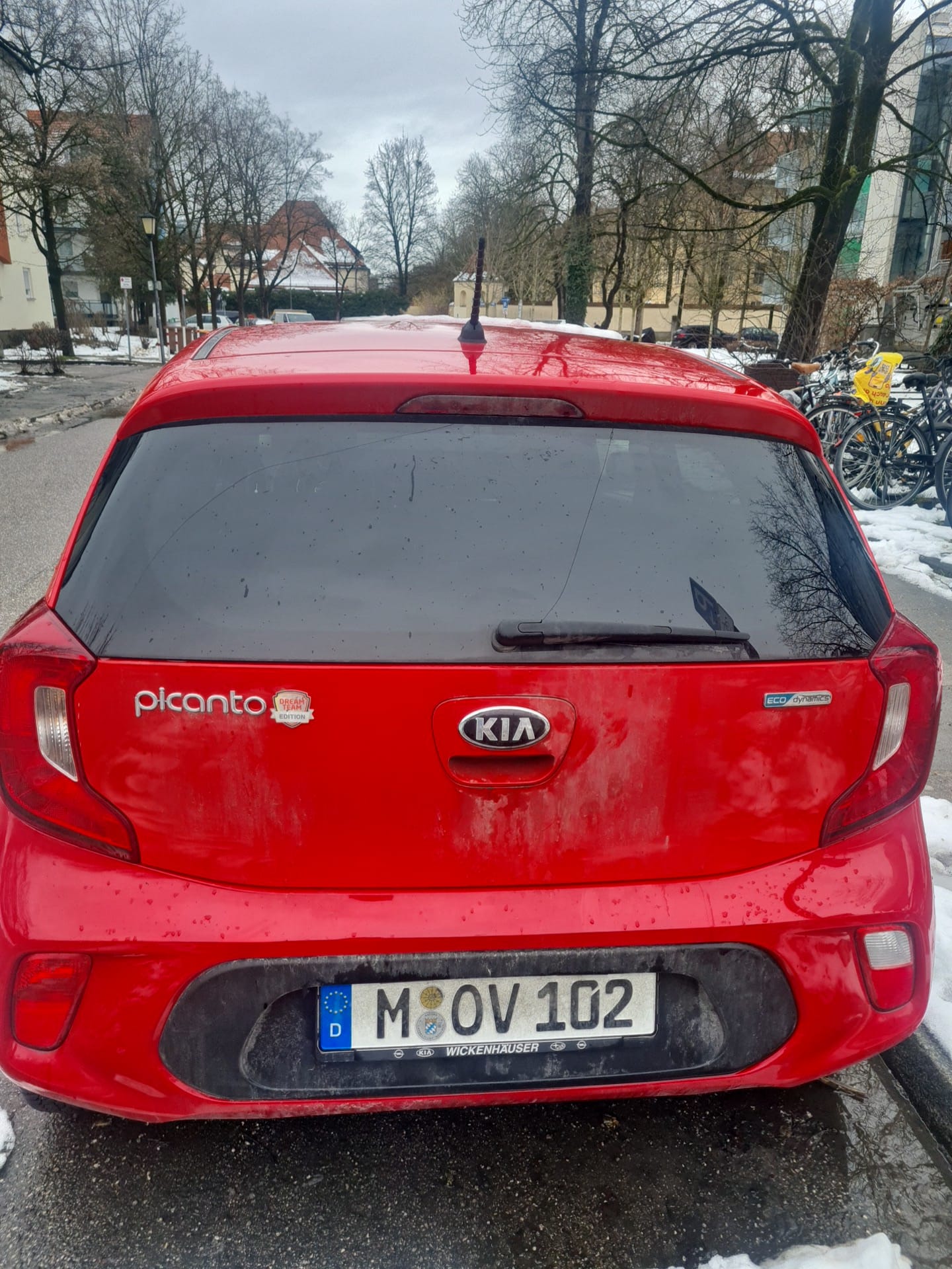 Kia Picanto with Snow tires