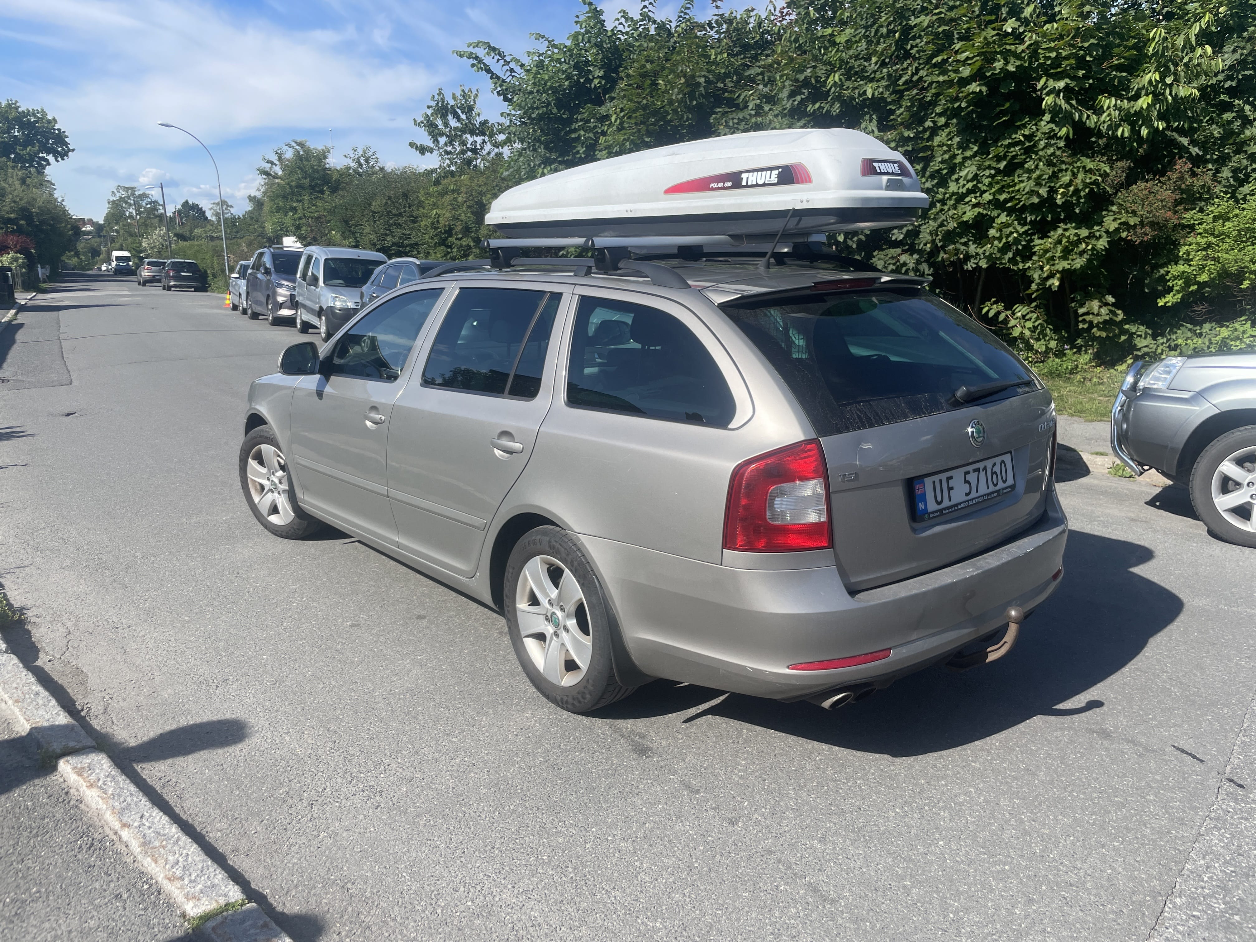 Skoda Octavia med Skiboks