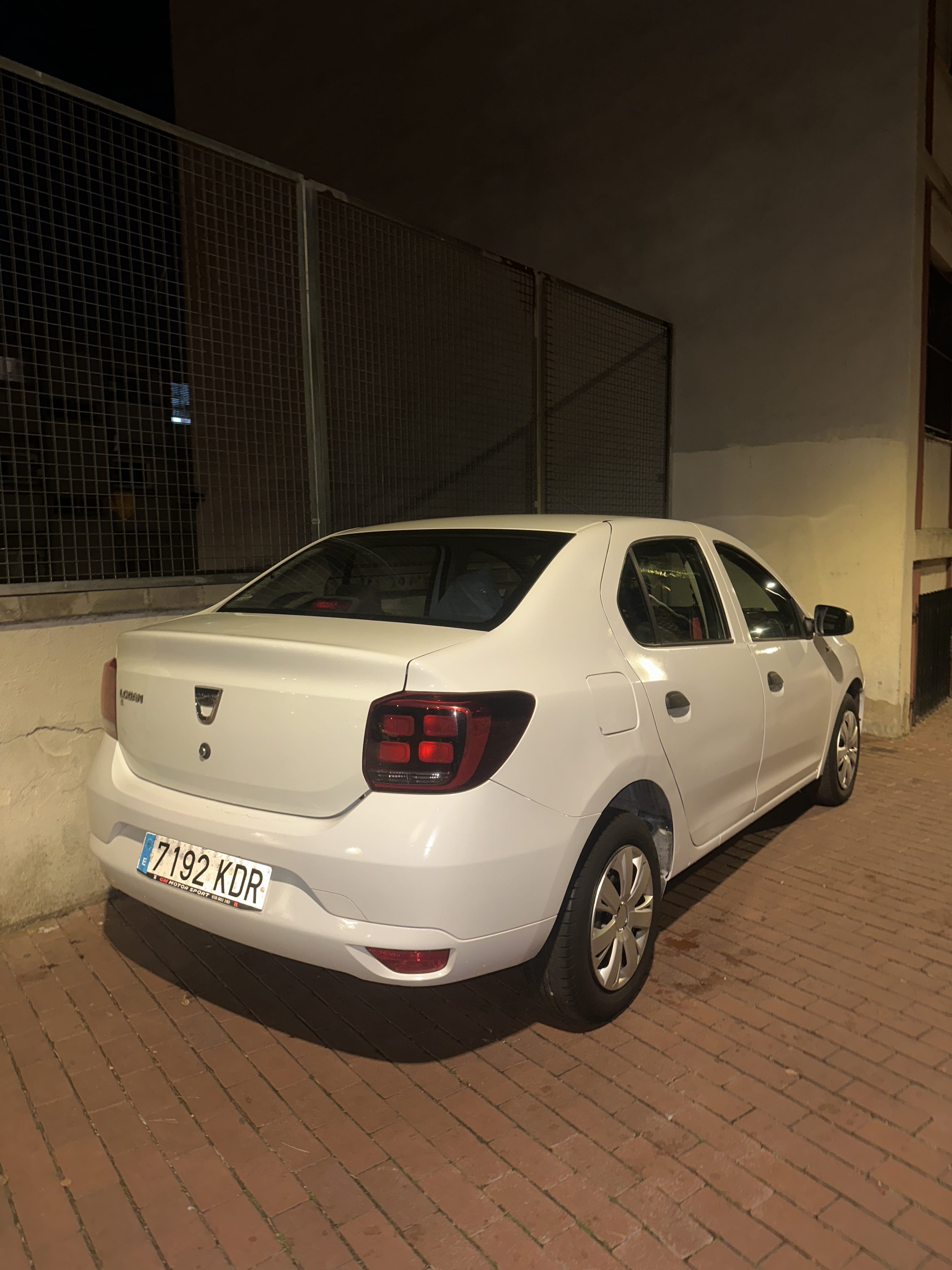 Dacia Logan mit Kindersitz