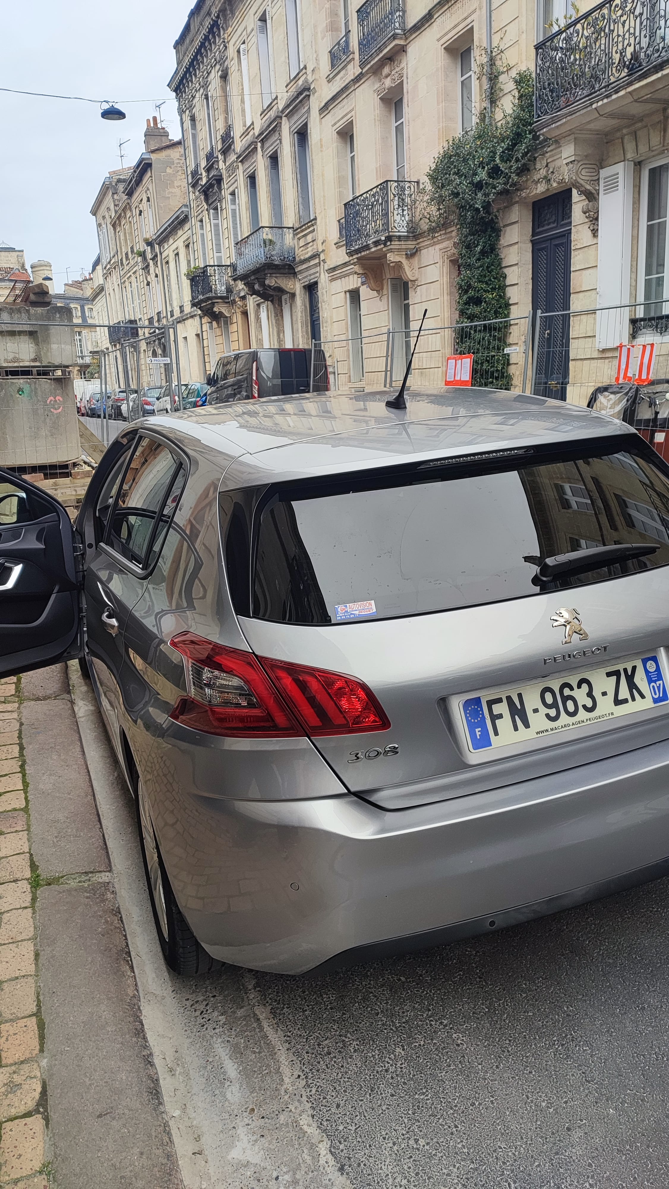 Peugeot 308 avec Régulateur de vitesse