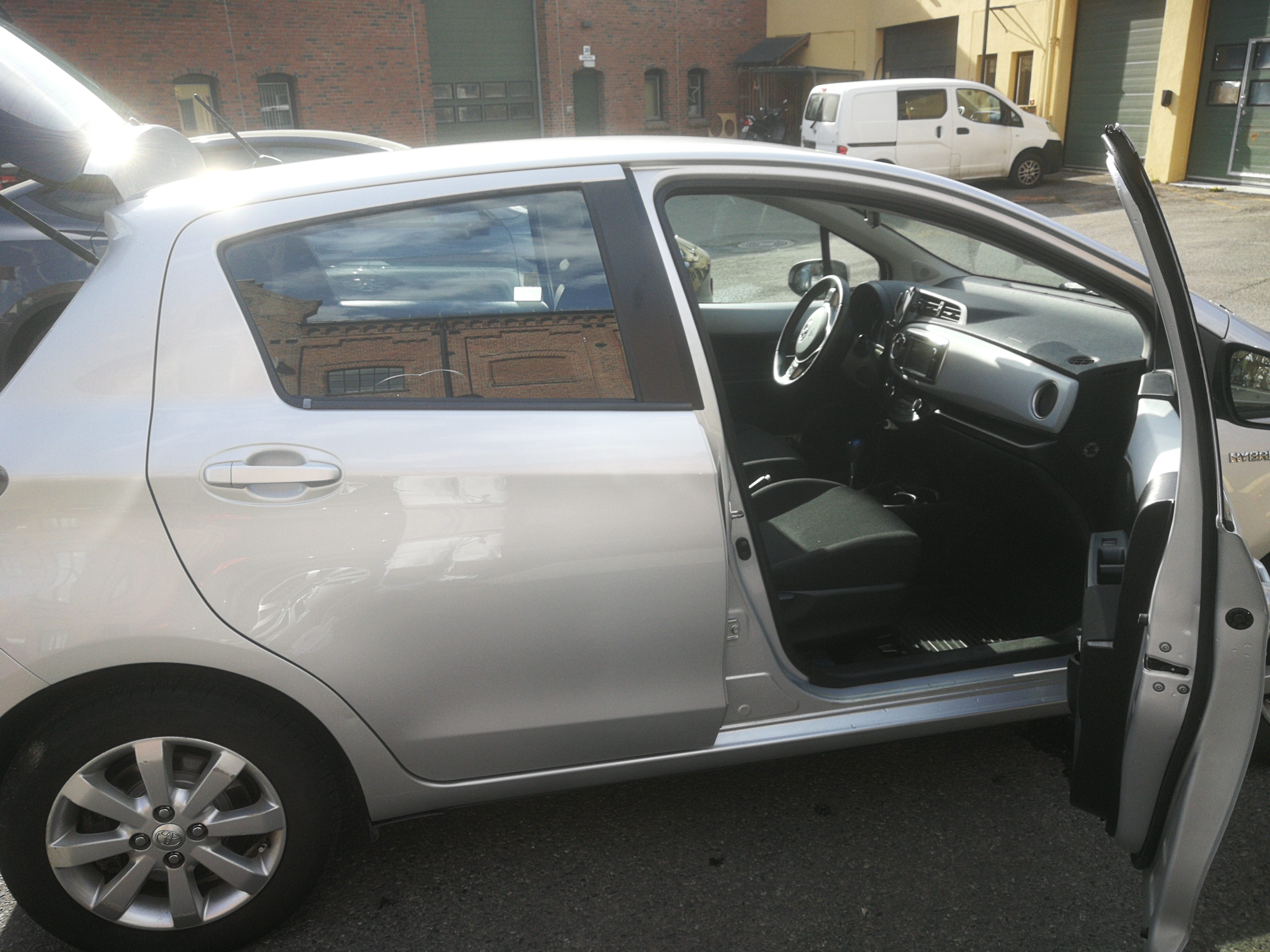 Toyota Yaris Hybrid with Snow tires