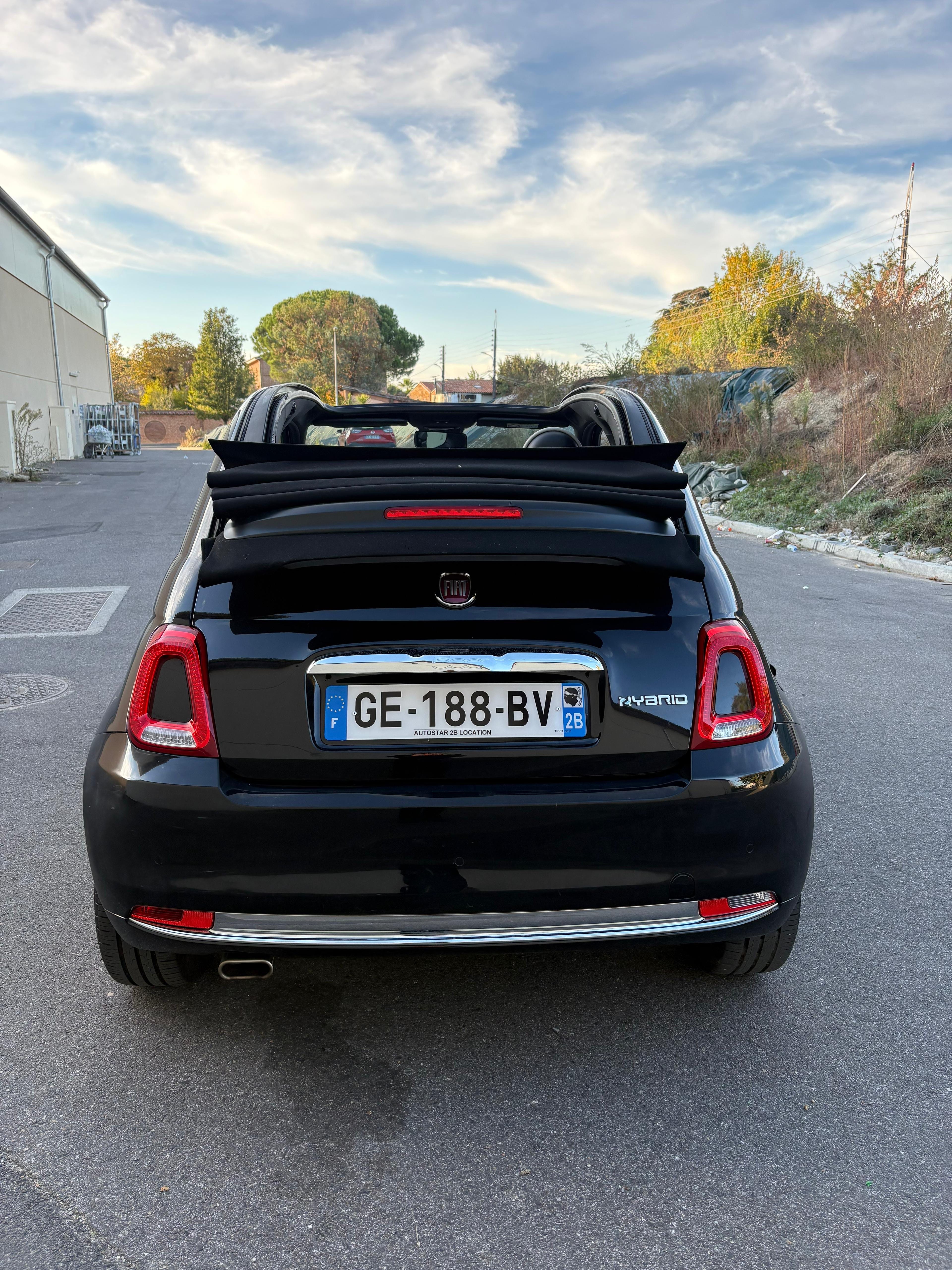 Fiat 500 C Hybride avec Dashcam