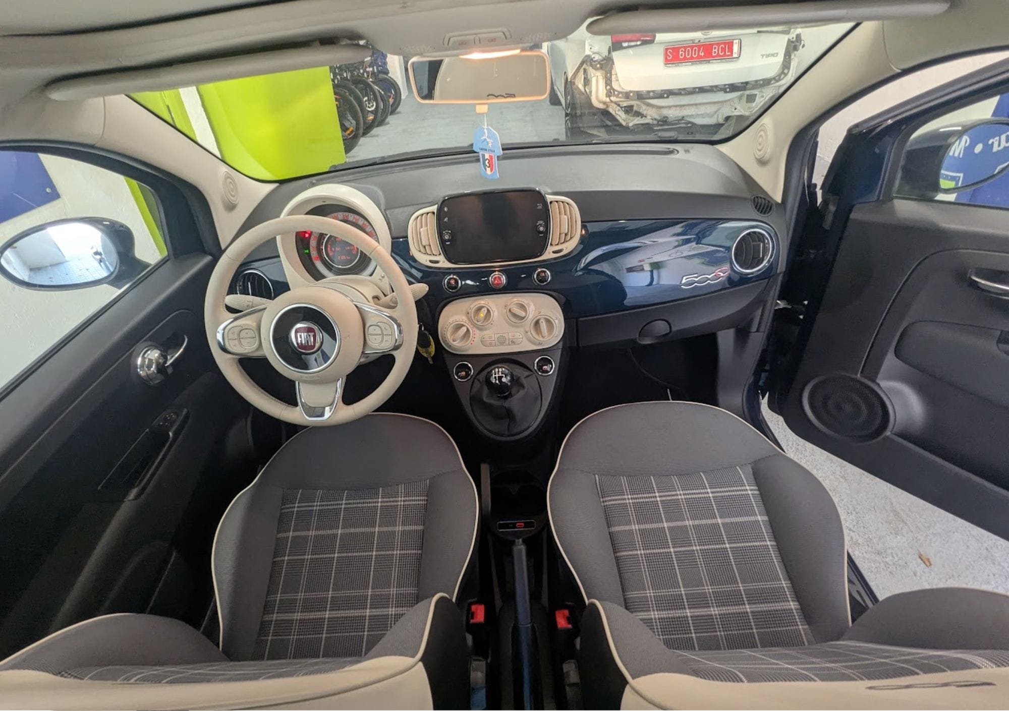 Fiat 500 Cabriolet - Azul con Control de velocidad
