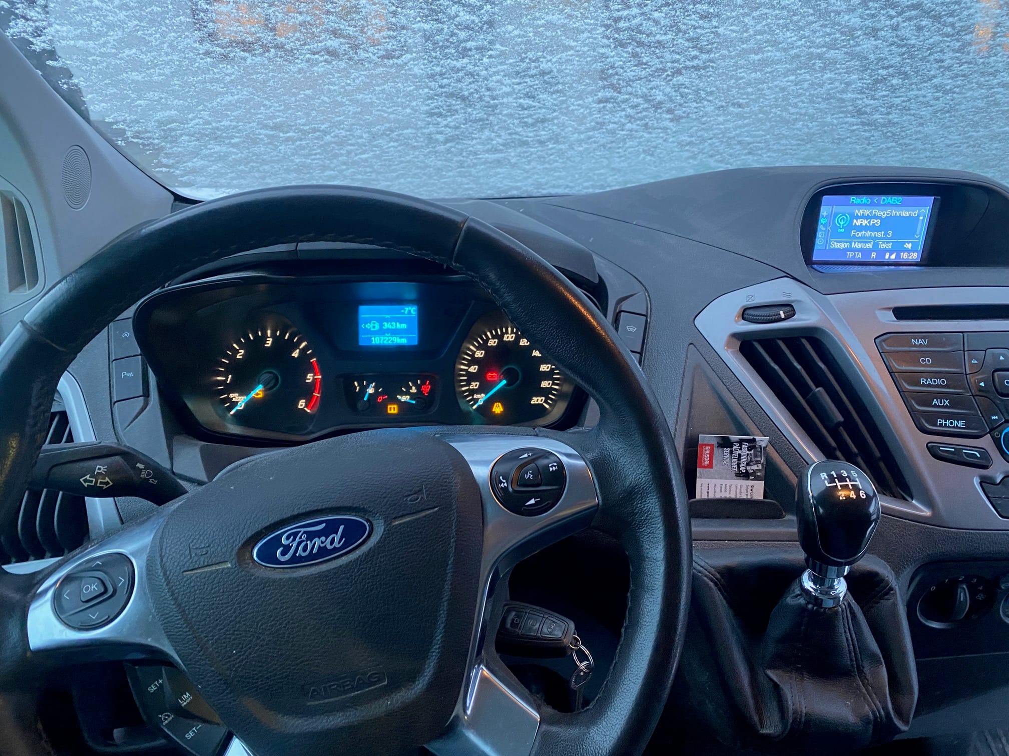 Ford Transit Custom Varebil med Vinterdekk