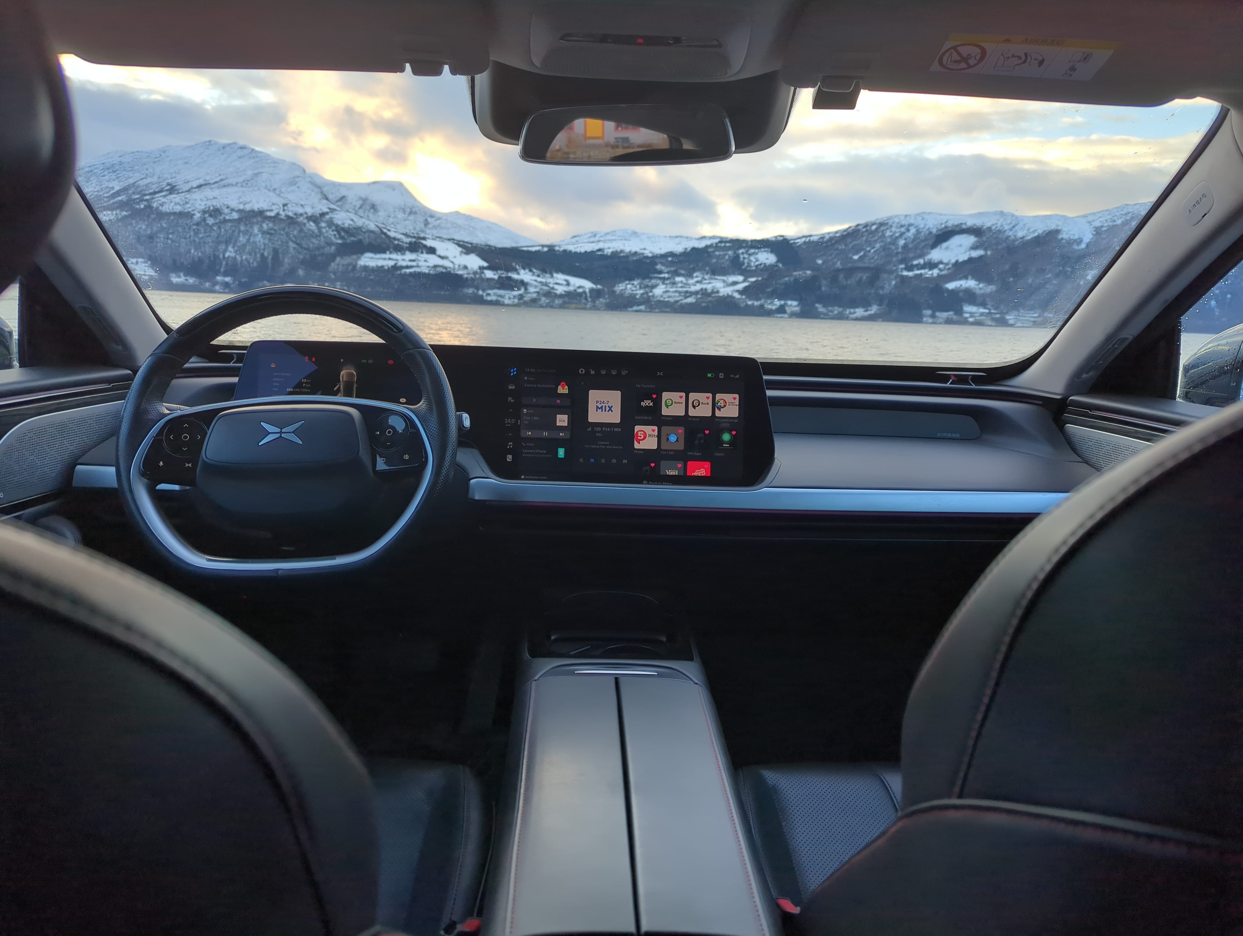 Xpeng P7 med Cruisekontroll