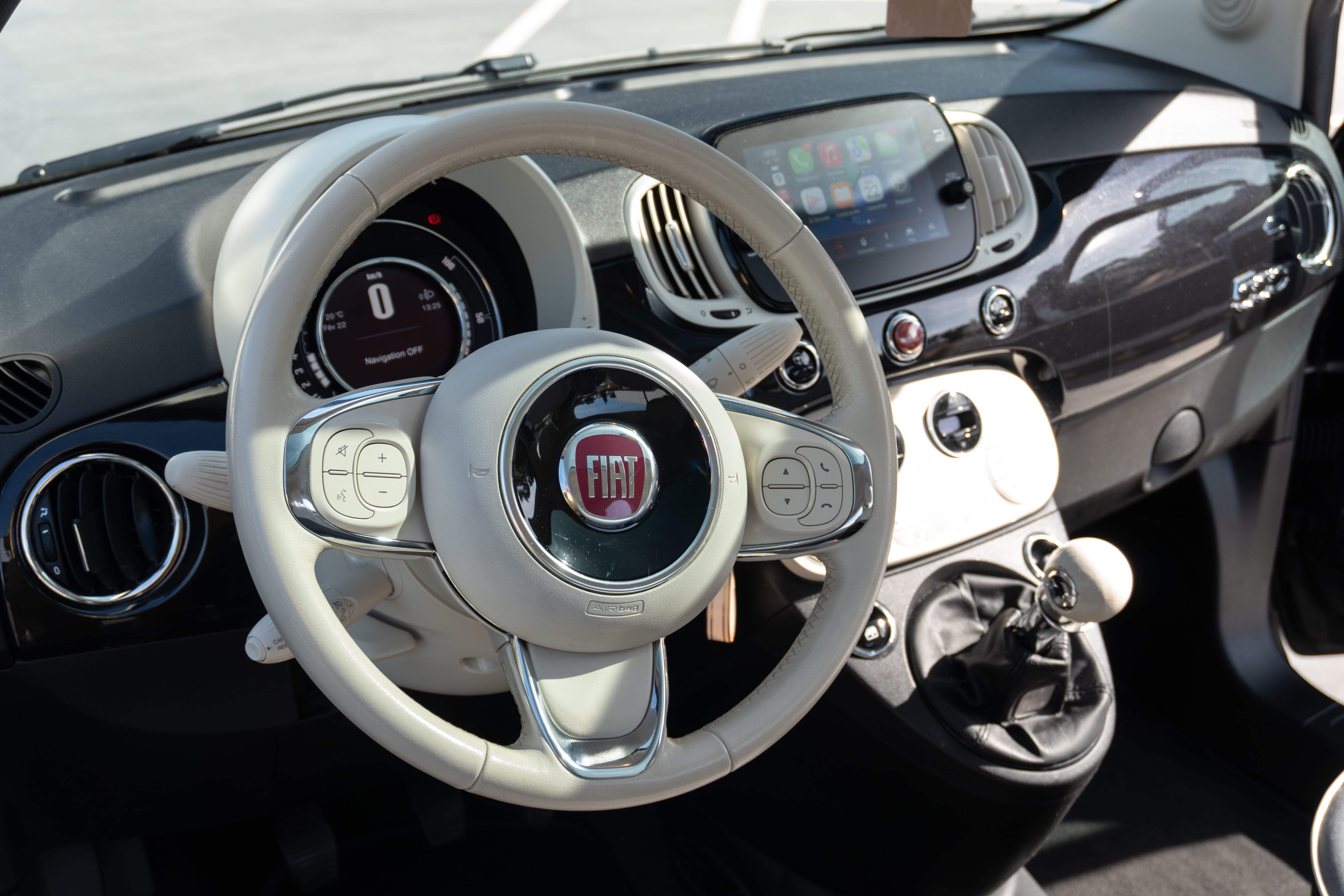 Fiat 500 con Apple CarPlay