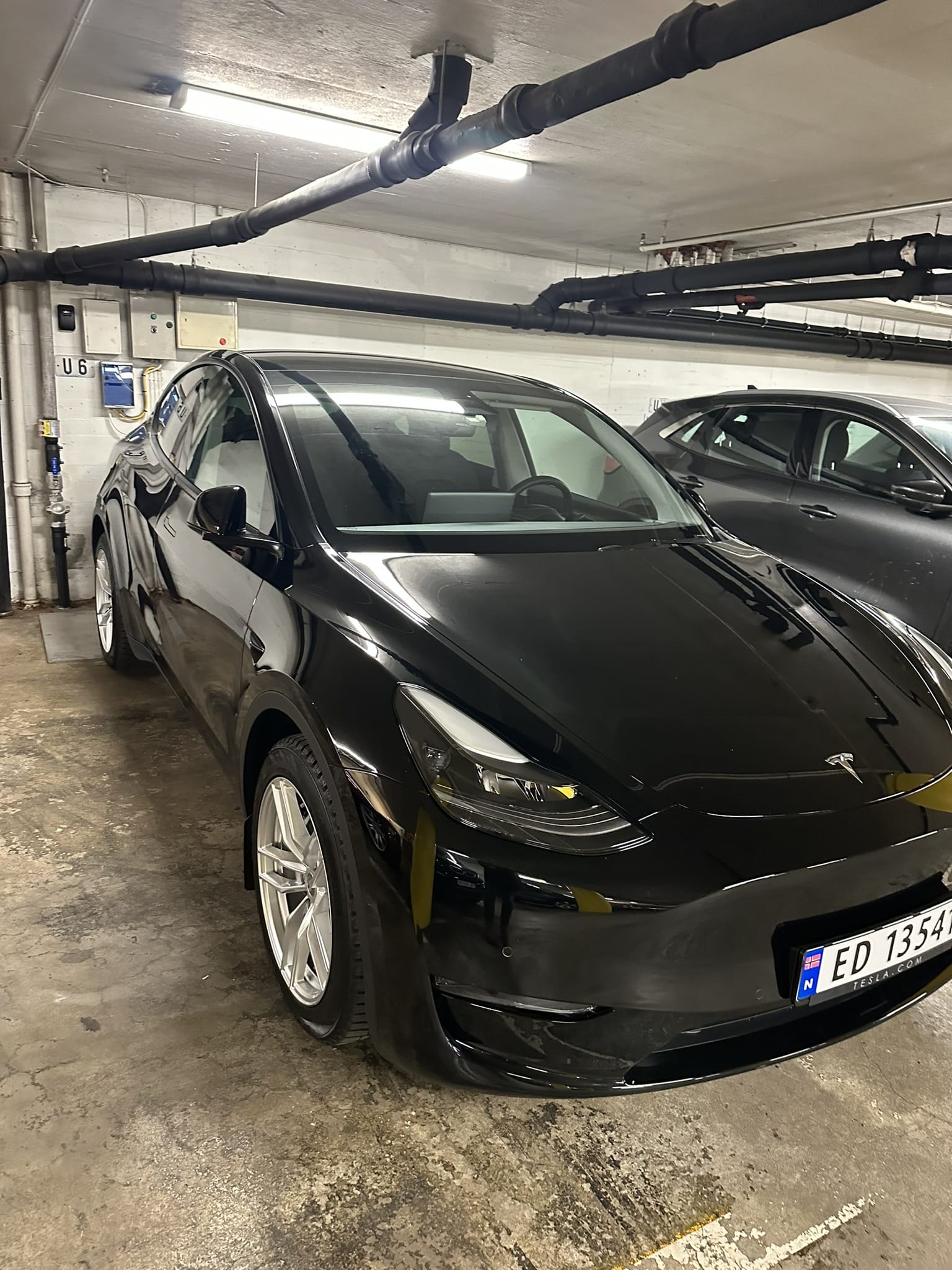 Tesla Model Y with Air conditioning