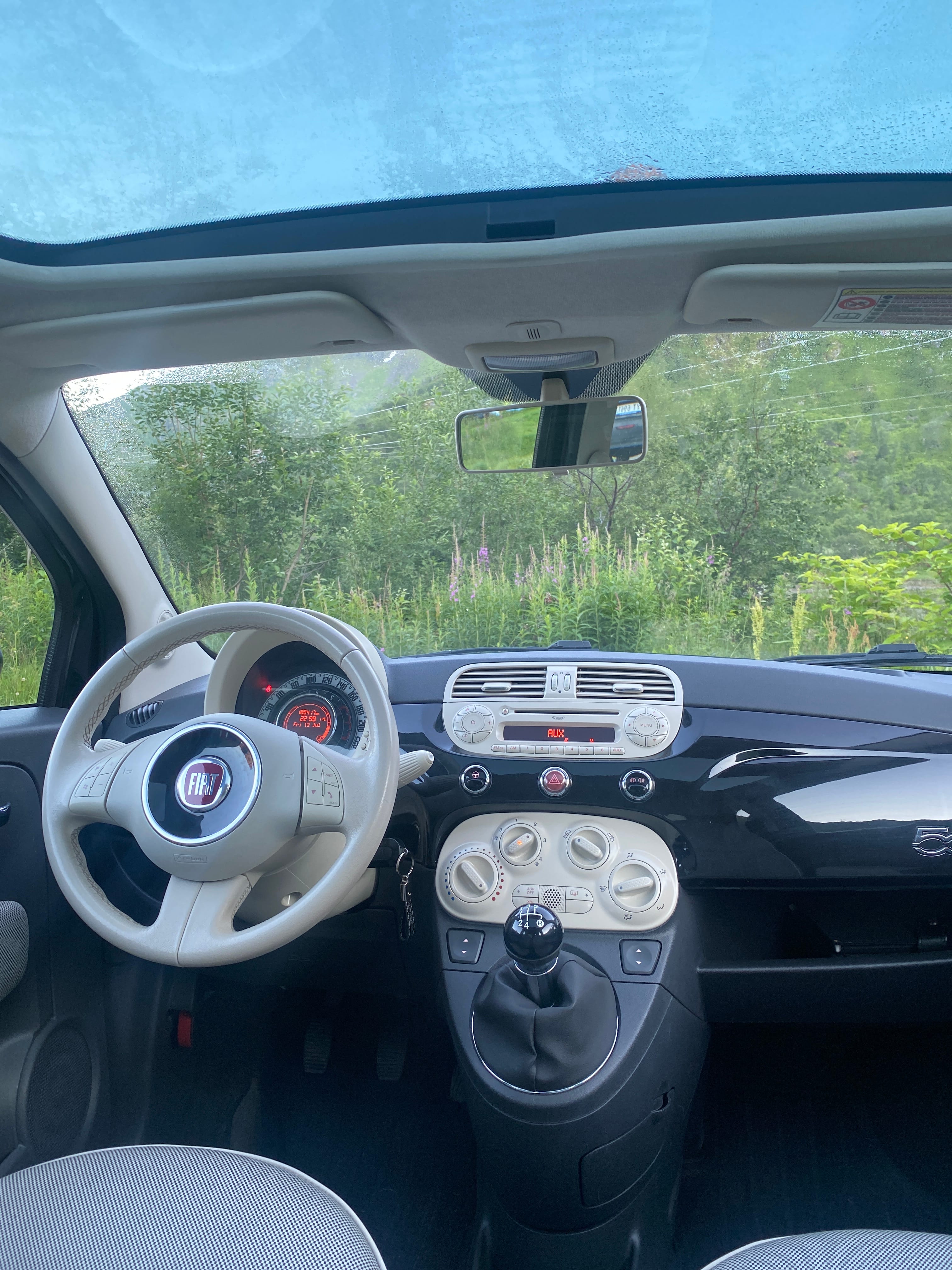 Fiat 500 med Vinterdekk