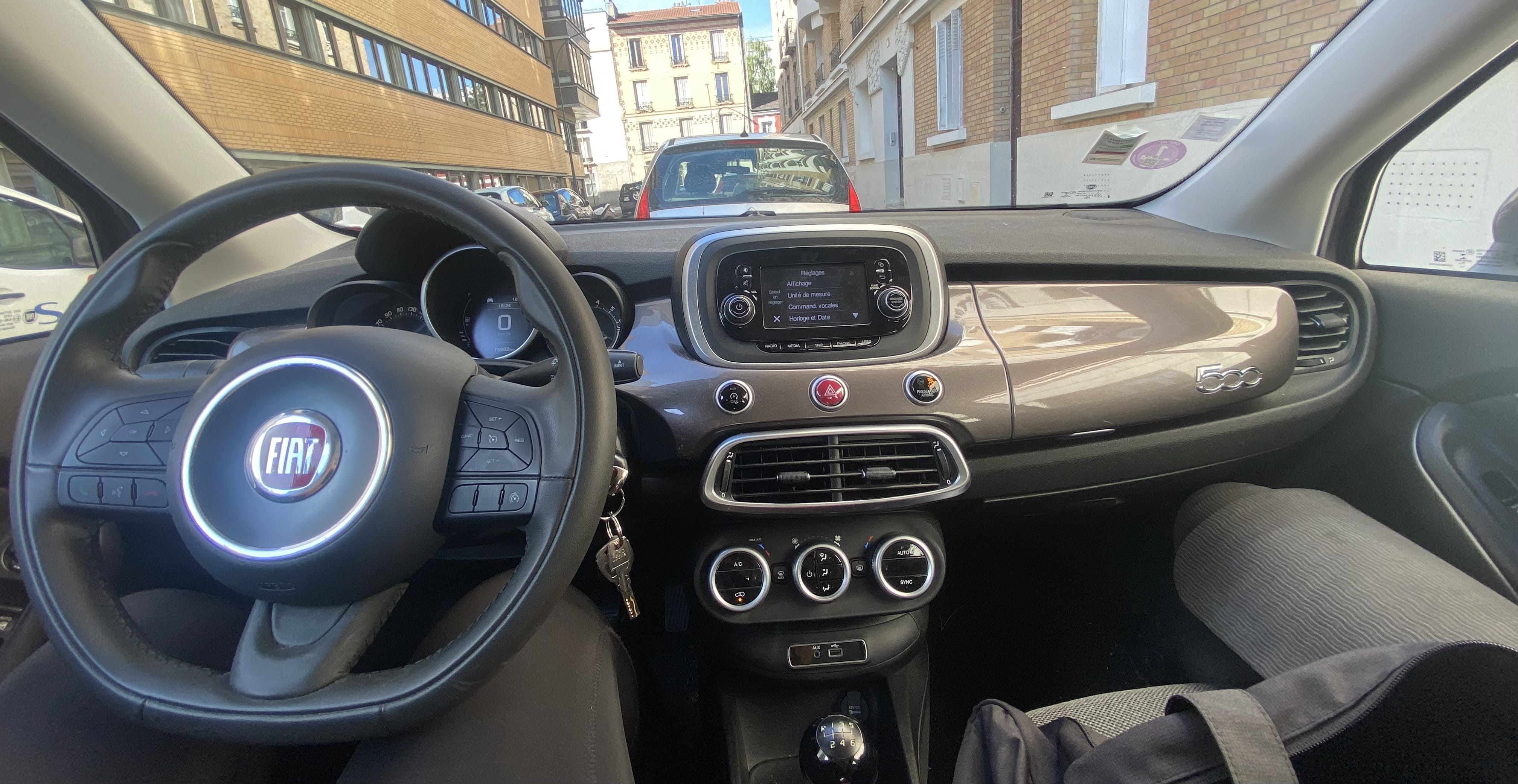 Fiat 500 X avec Siège bébé