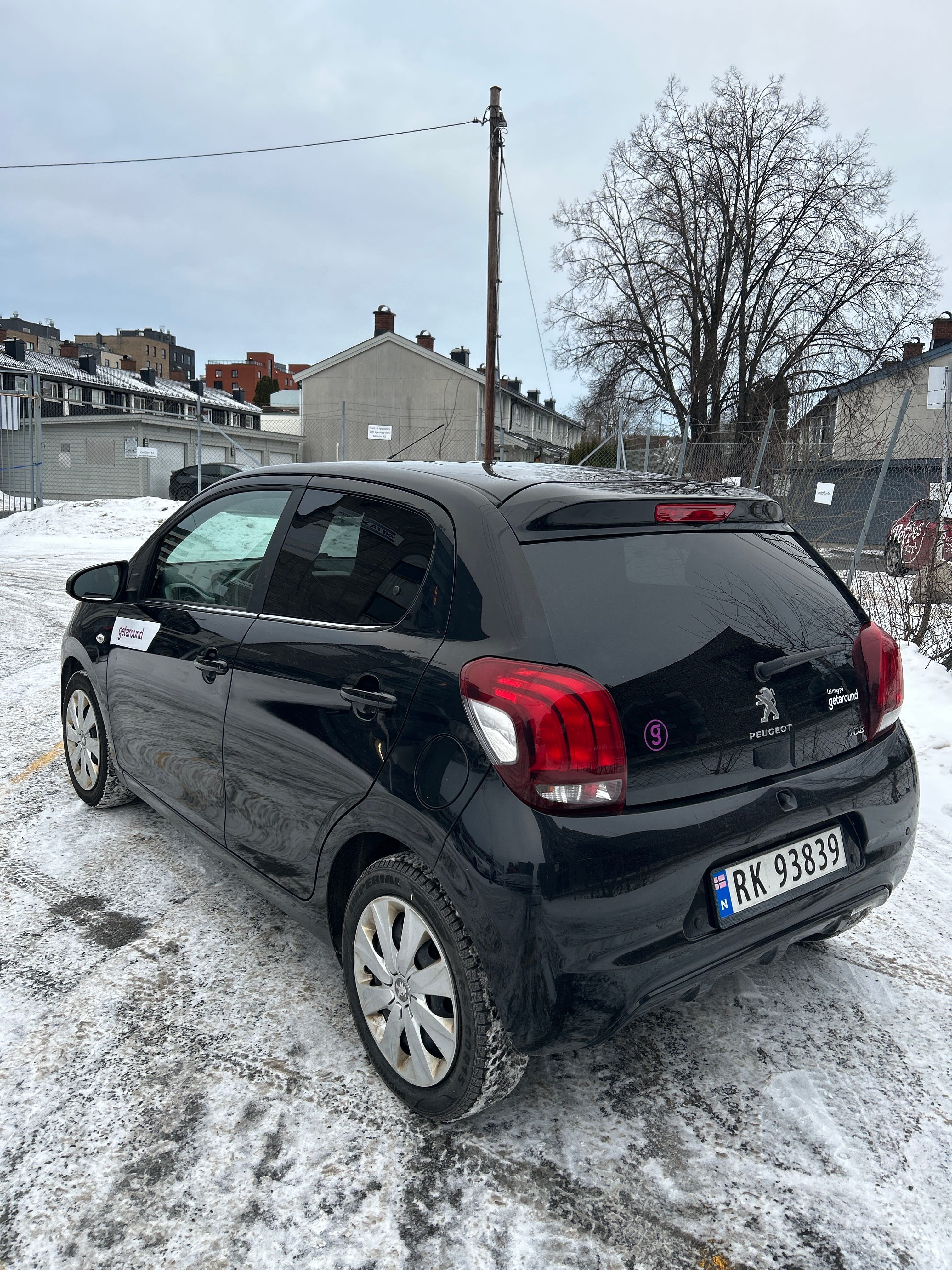 Peugeot 108 mit Winterreifen