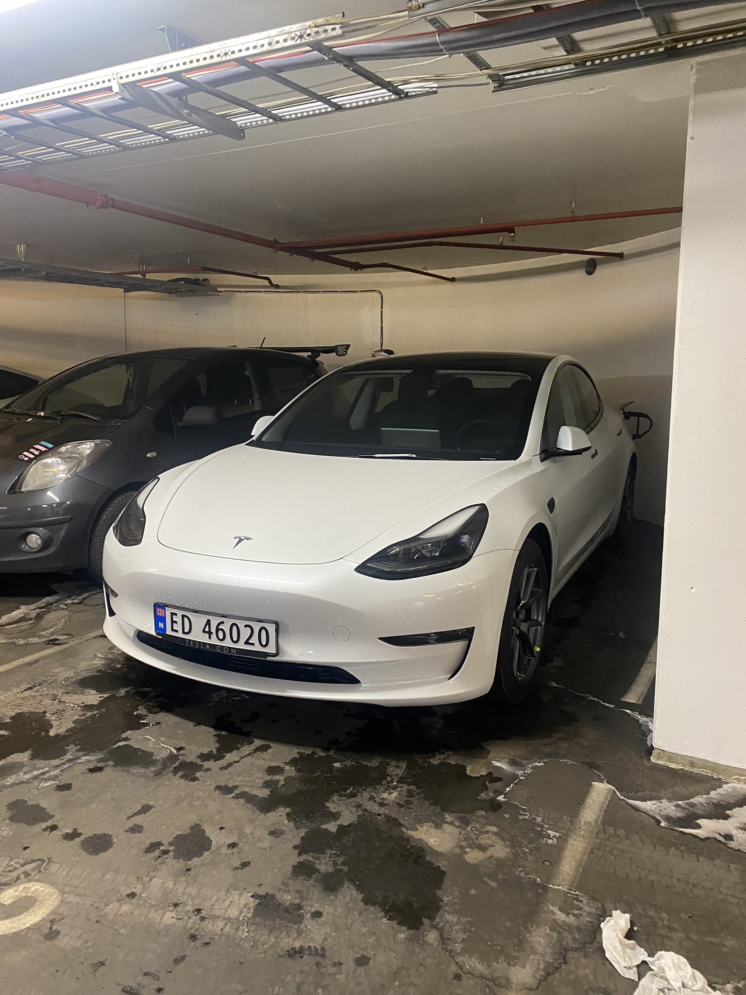 Tesla Model 3 med Aircondition
