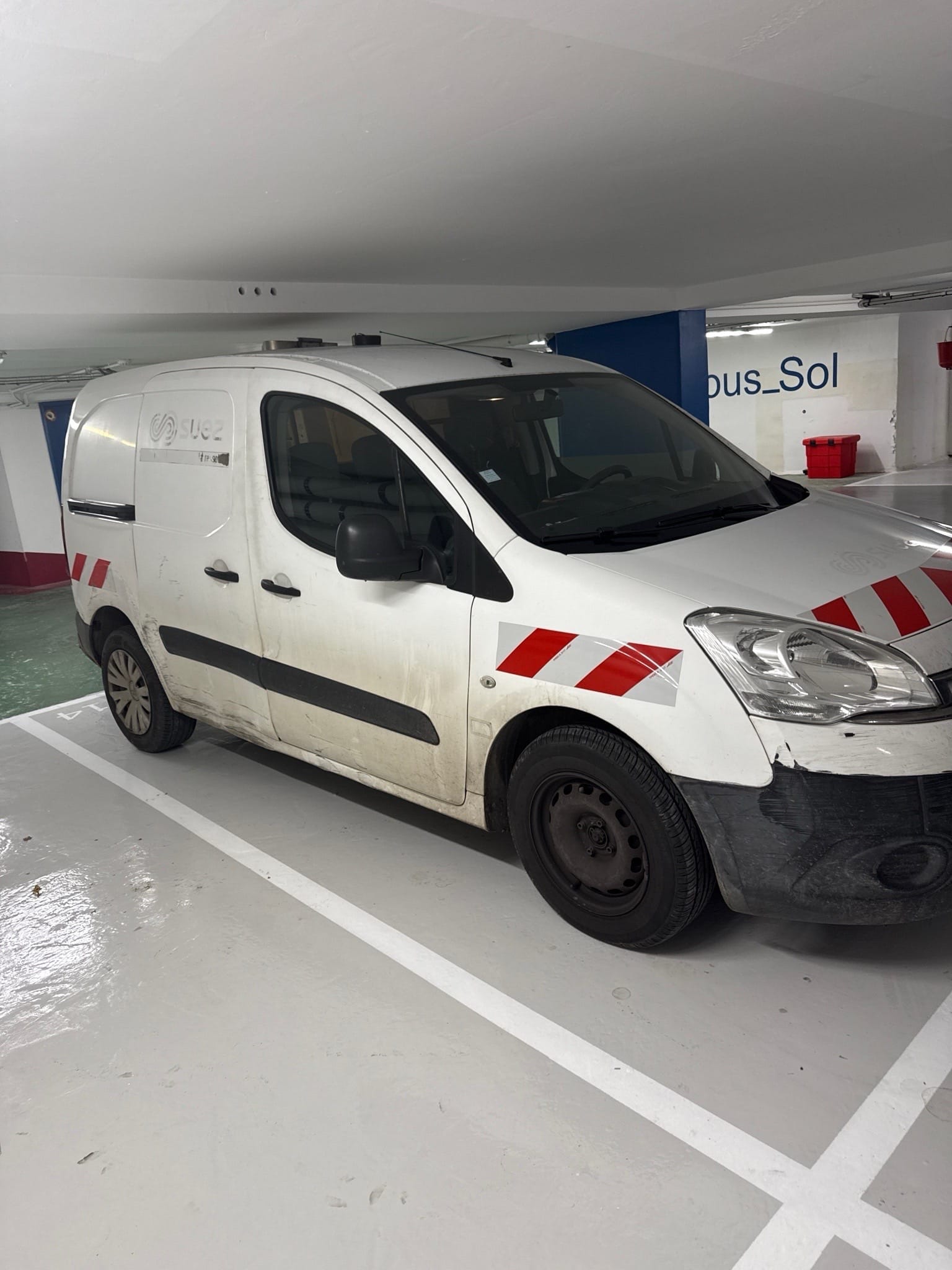 Citroen Berlingo Diesel (DS242BG) 3 places (porte latérale, clim, ...) avec Climatisation