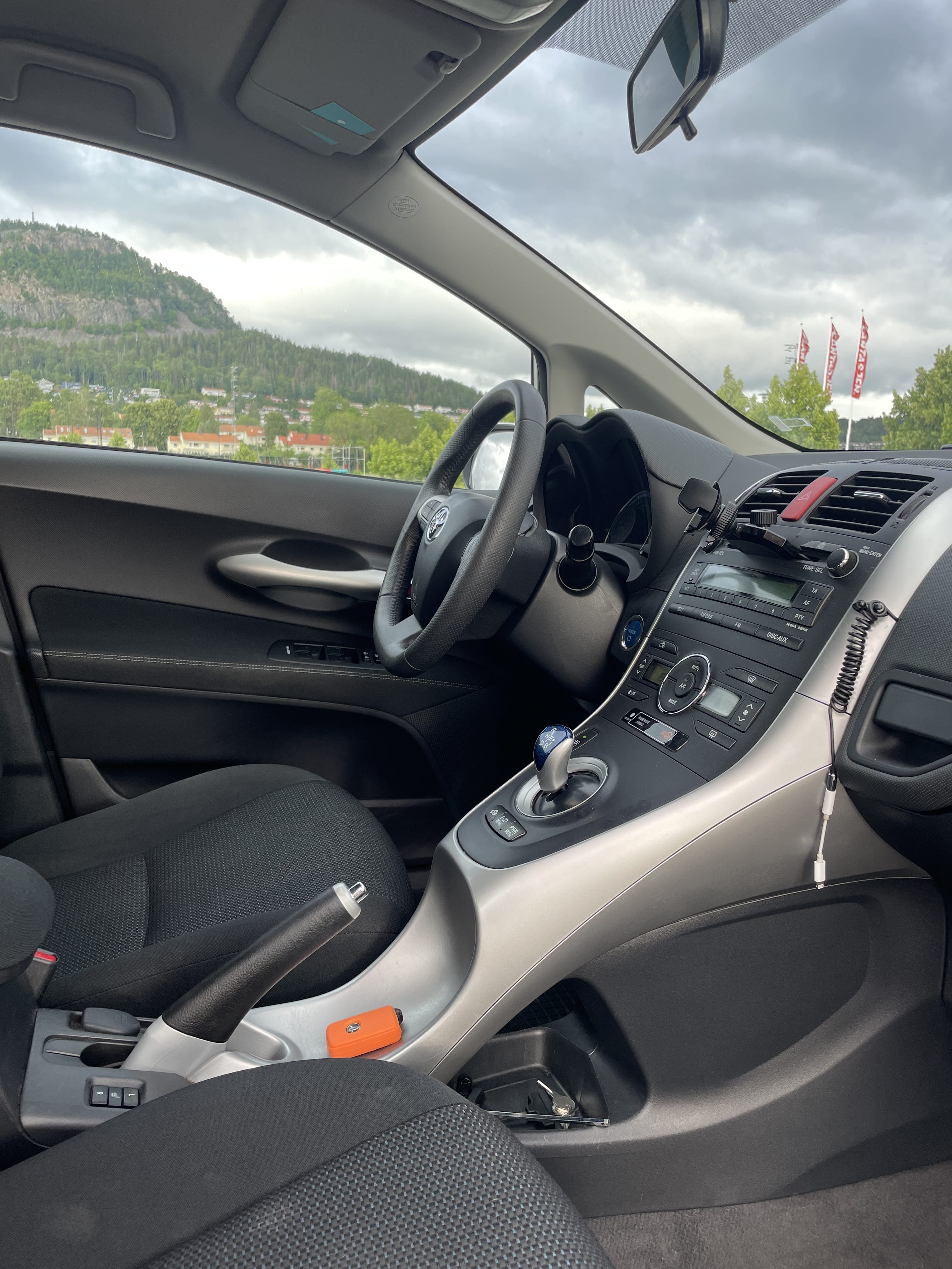 Toyota Auris med Sykkelstativ